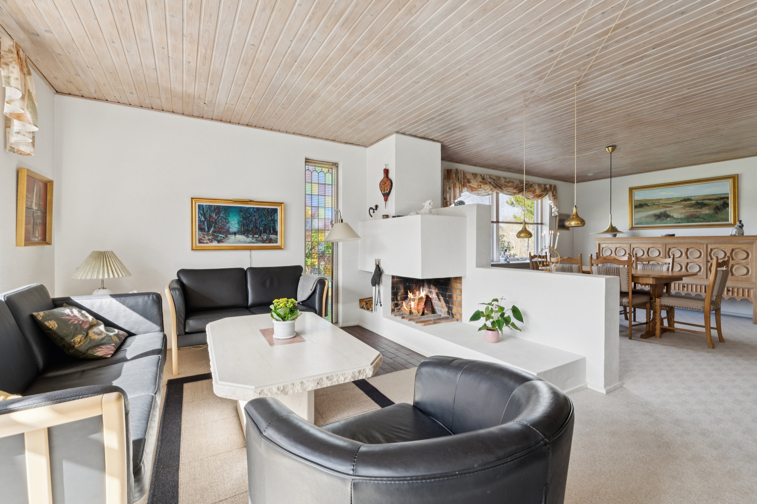 Fremhævet stue billede i fuldskærmstilstand. Billede af Glentevej 16, 7430 Ikast