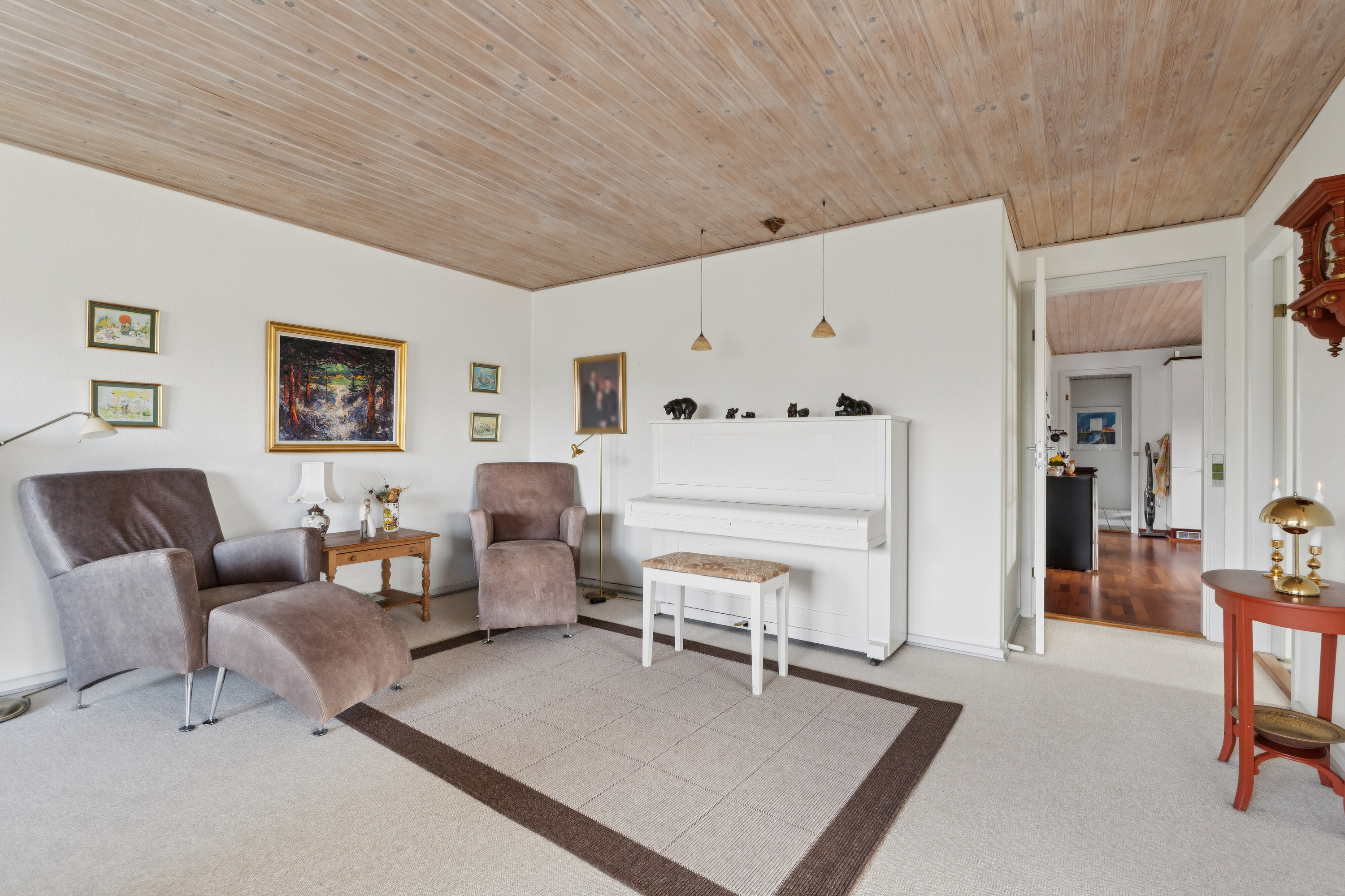 Fremhævet stue billede i fuldskærmstilstand. Billede af Glentevej 16, 7430 Ikast