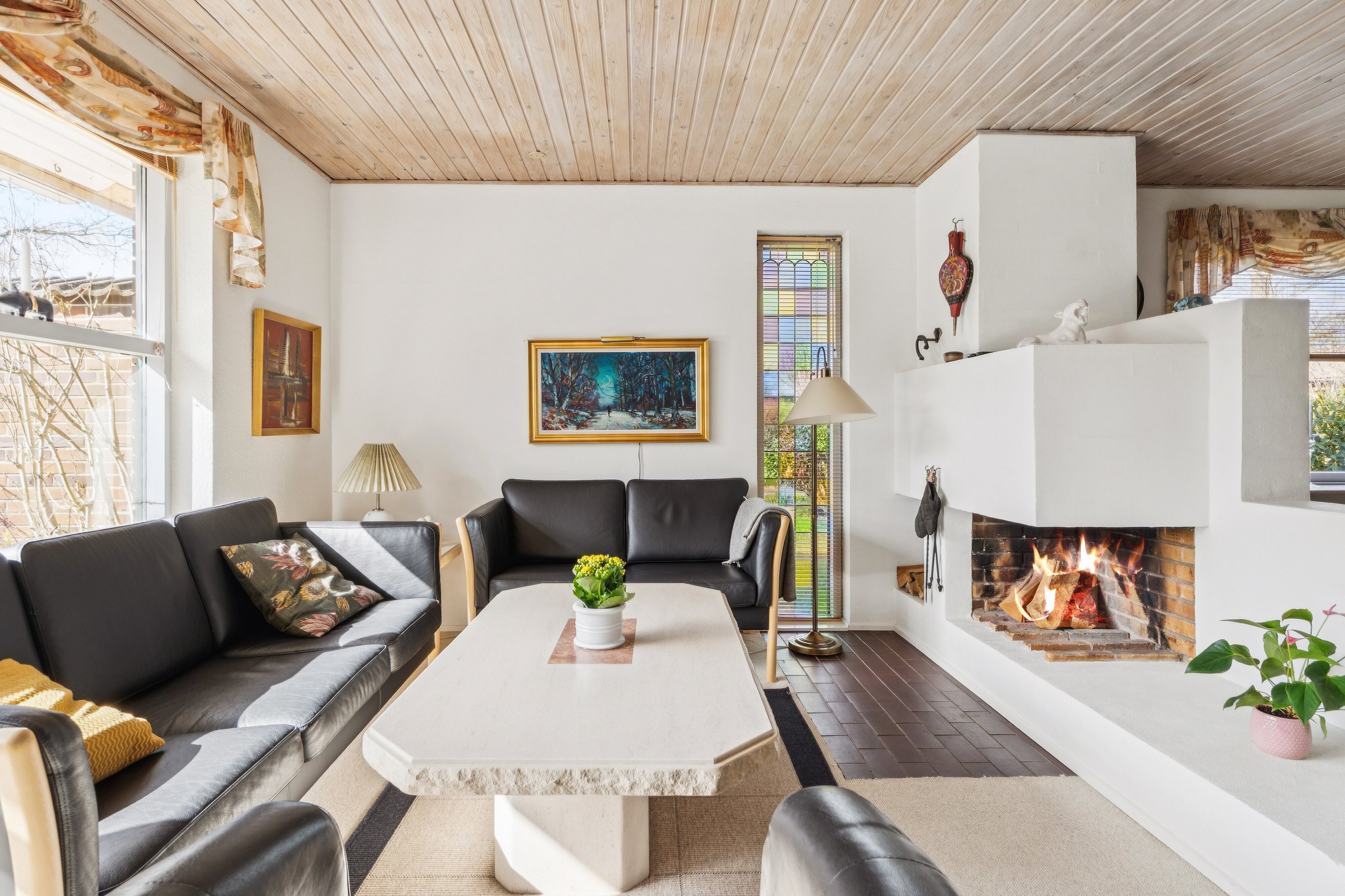 Fremhævet stue billede i fuldskærmstilstand. Billede af Glentevej 16, 7430 Ikast