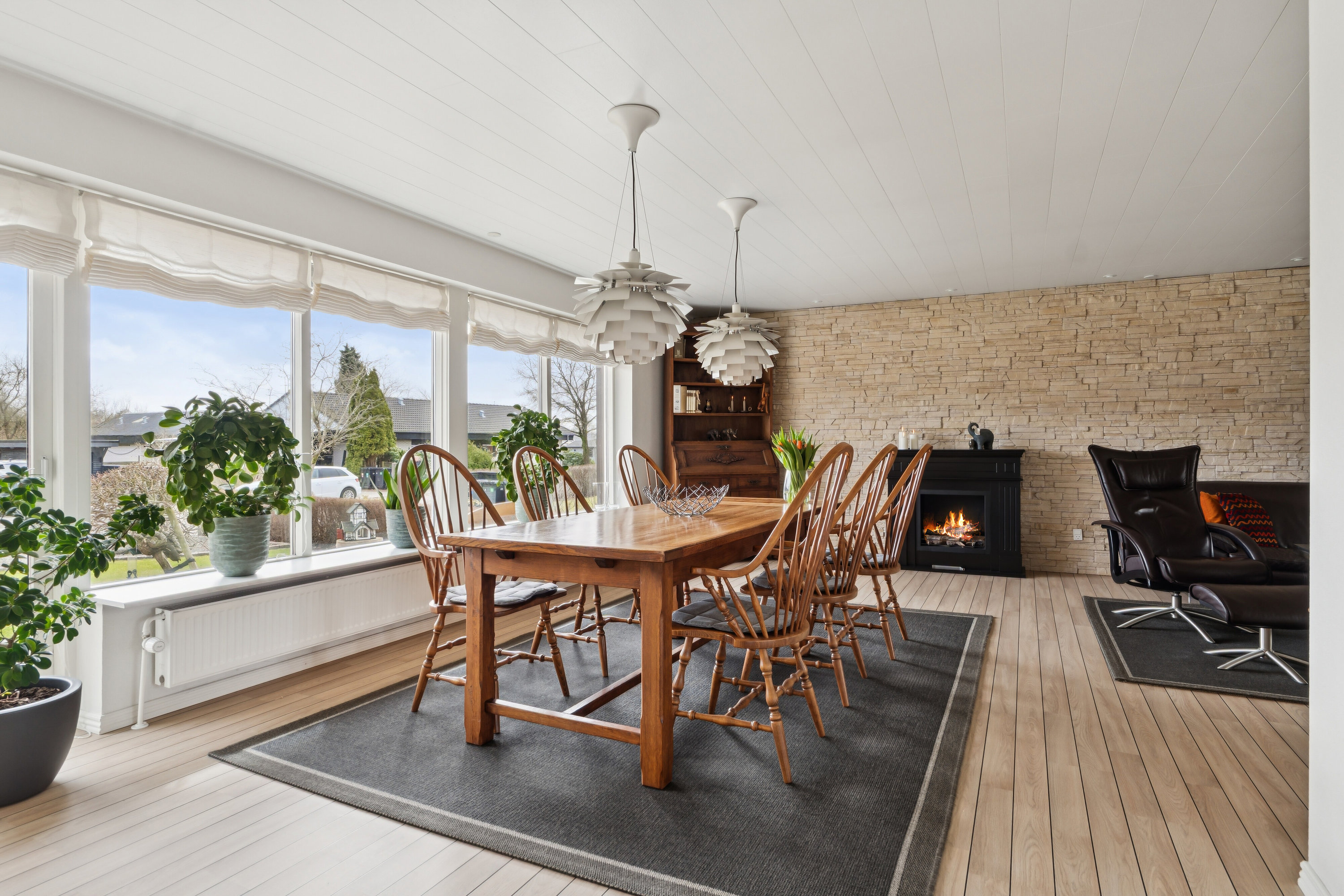 Fremhævet spisestue billede i fuldskærmstilstand. Billede af Egevej 37, 7470 Karup J