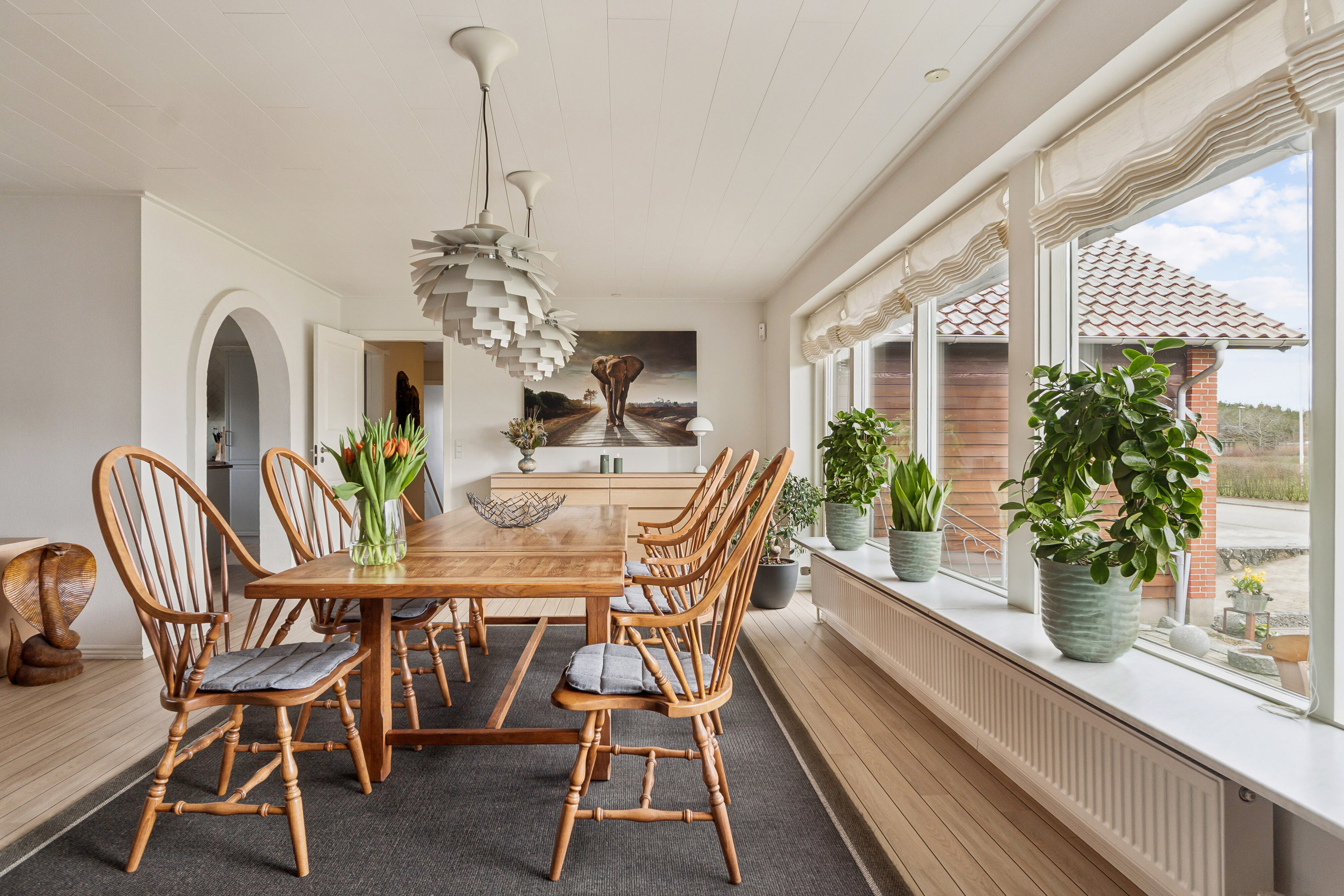 Fremhævet spisestue billede i fuldskærmstilstand. Billede af Egevej 37, 7470 Karup J