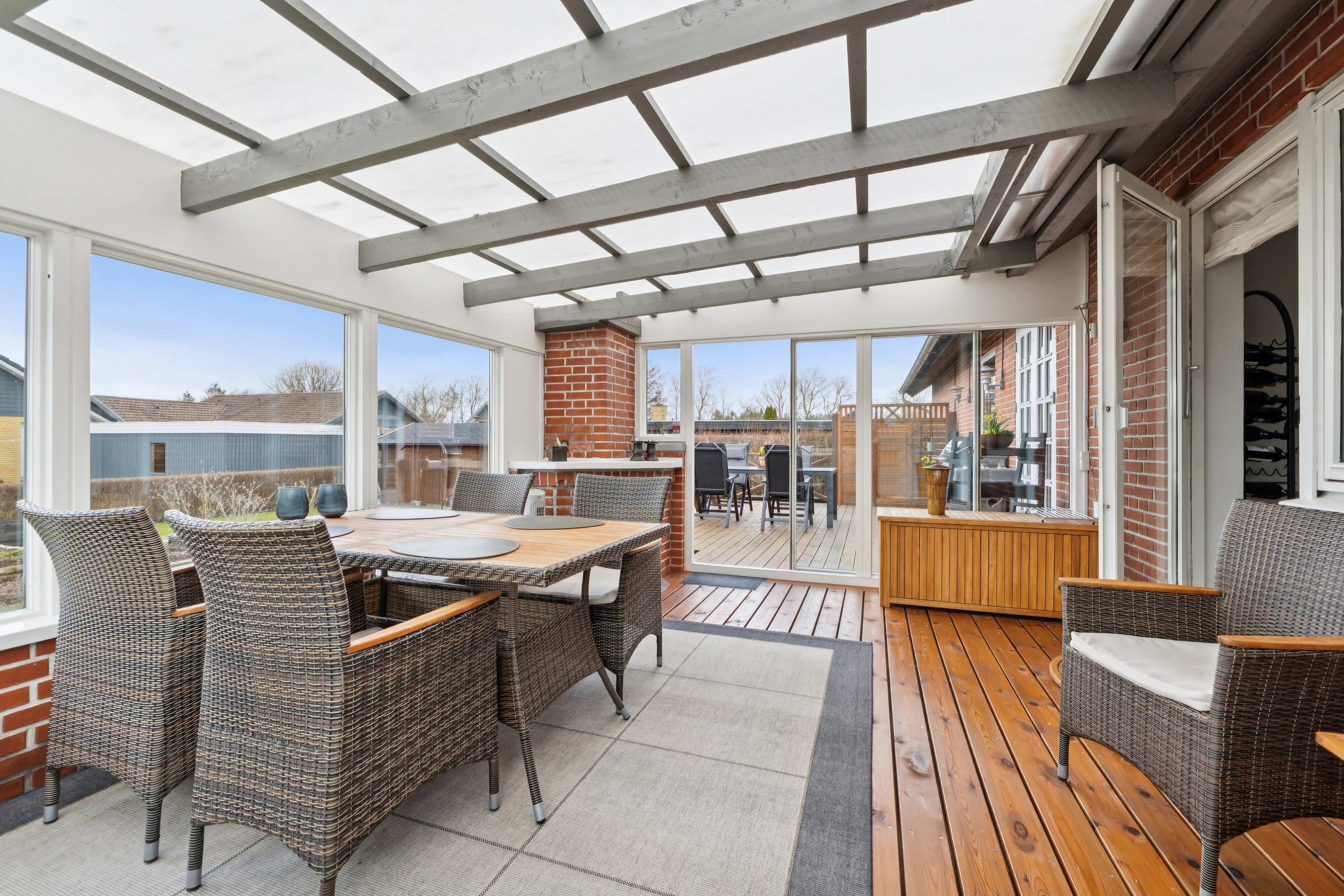 Fremhævet terrasse billede i fuldskærmstilstand. Billede af Egevej 37, 7470 Karup J