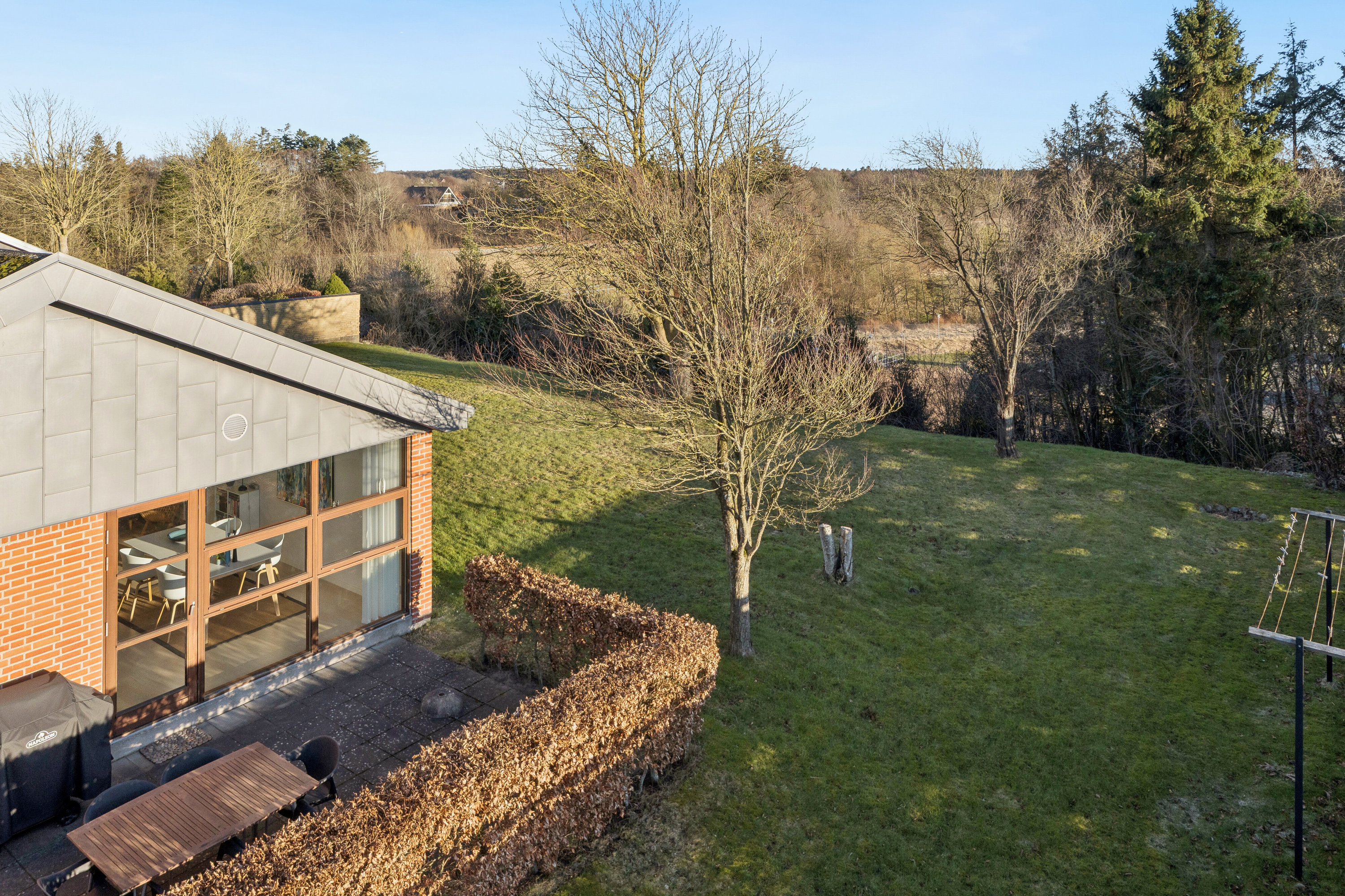 Fremhævet luftfoto billede i fuldskærmstilstand. Billede af Fuglekongevej 8, 9800 Hjørring