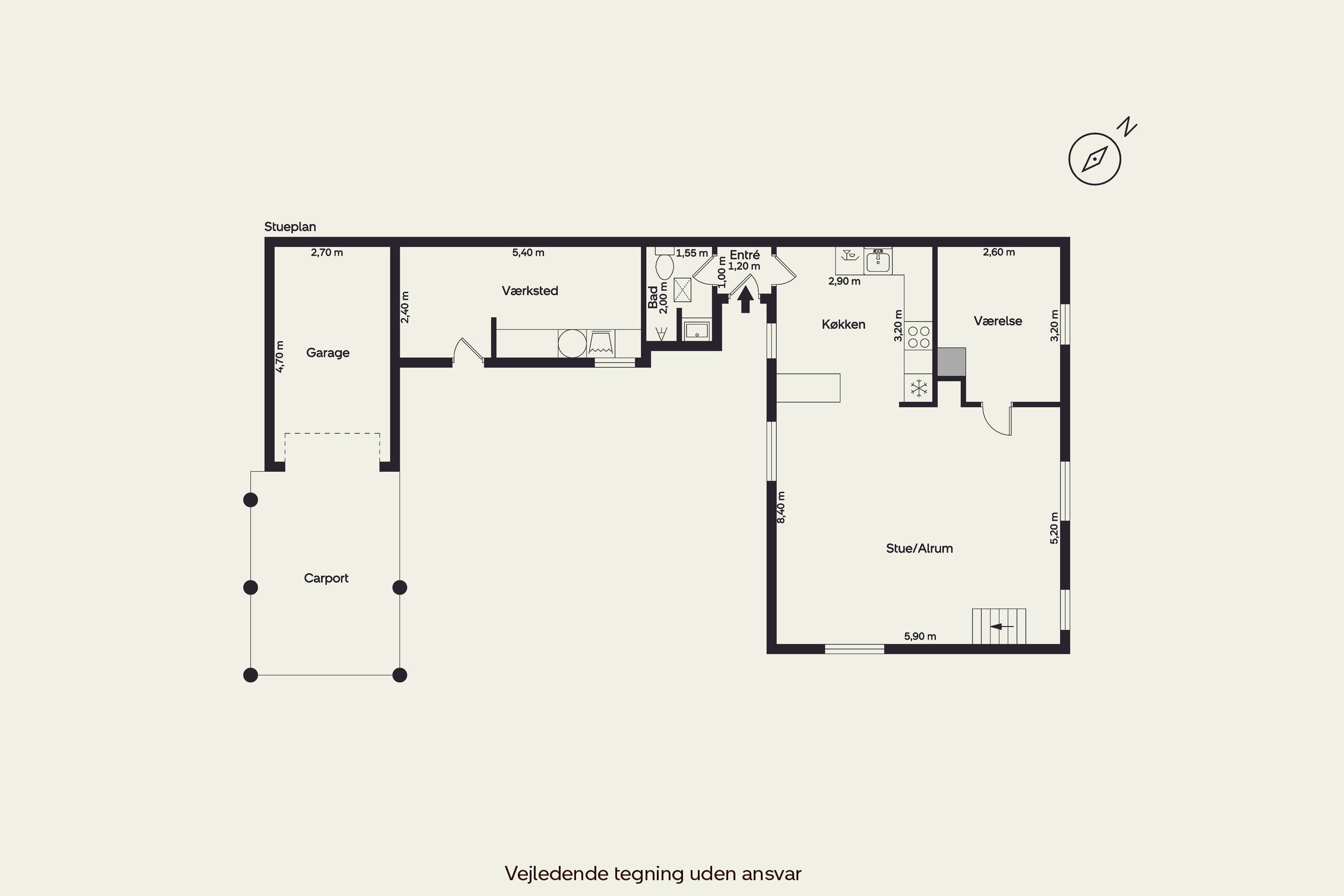 Plantegninger billede af Kongevej 36, 6900 Skjern