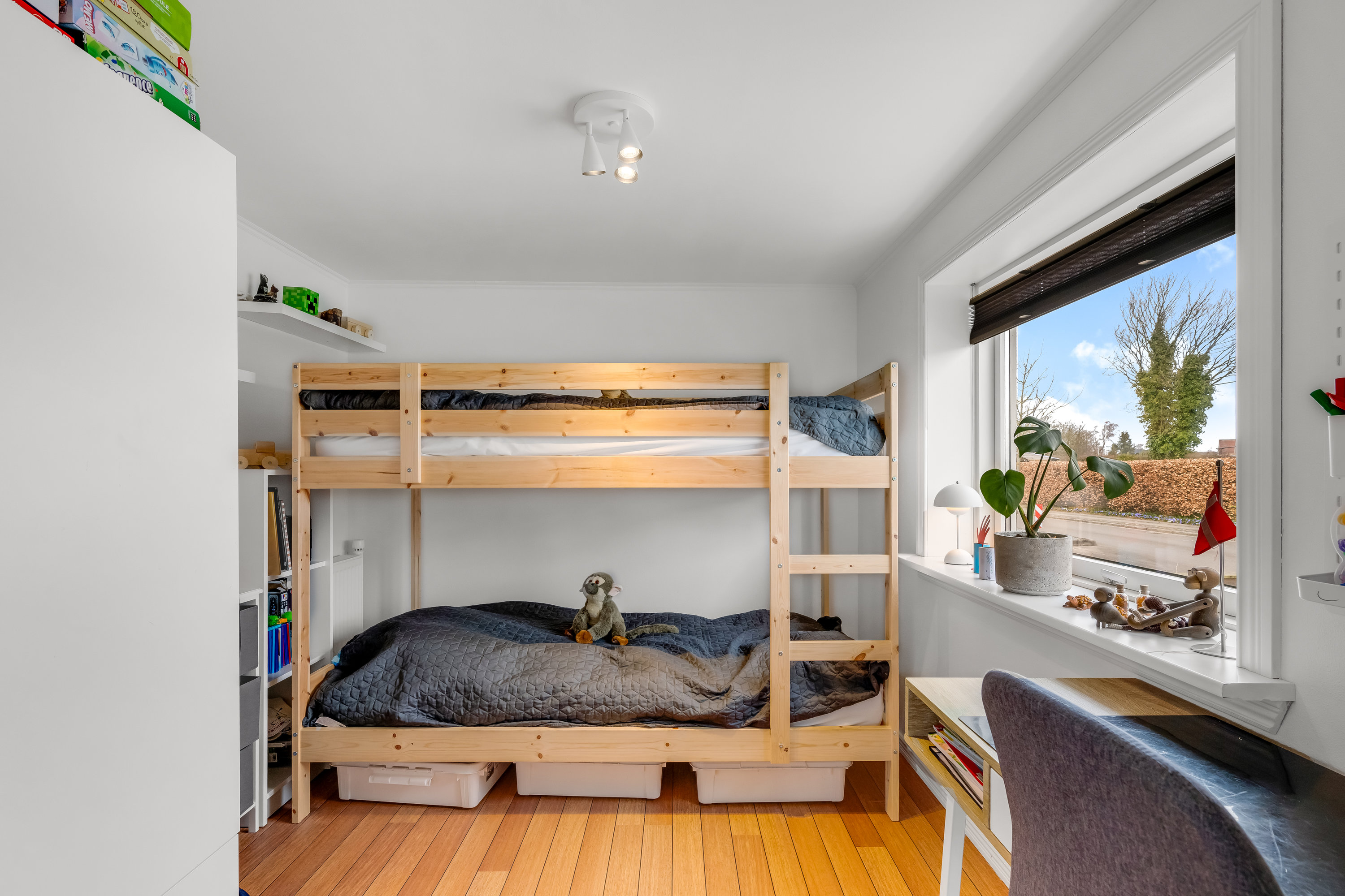 Fremhævet soveværelse billede i fuldskærmstilstand. Billede af Kongevej 36, 6900 Skjern