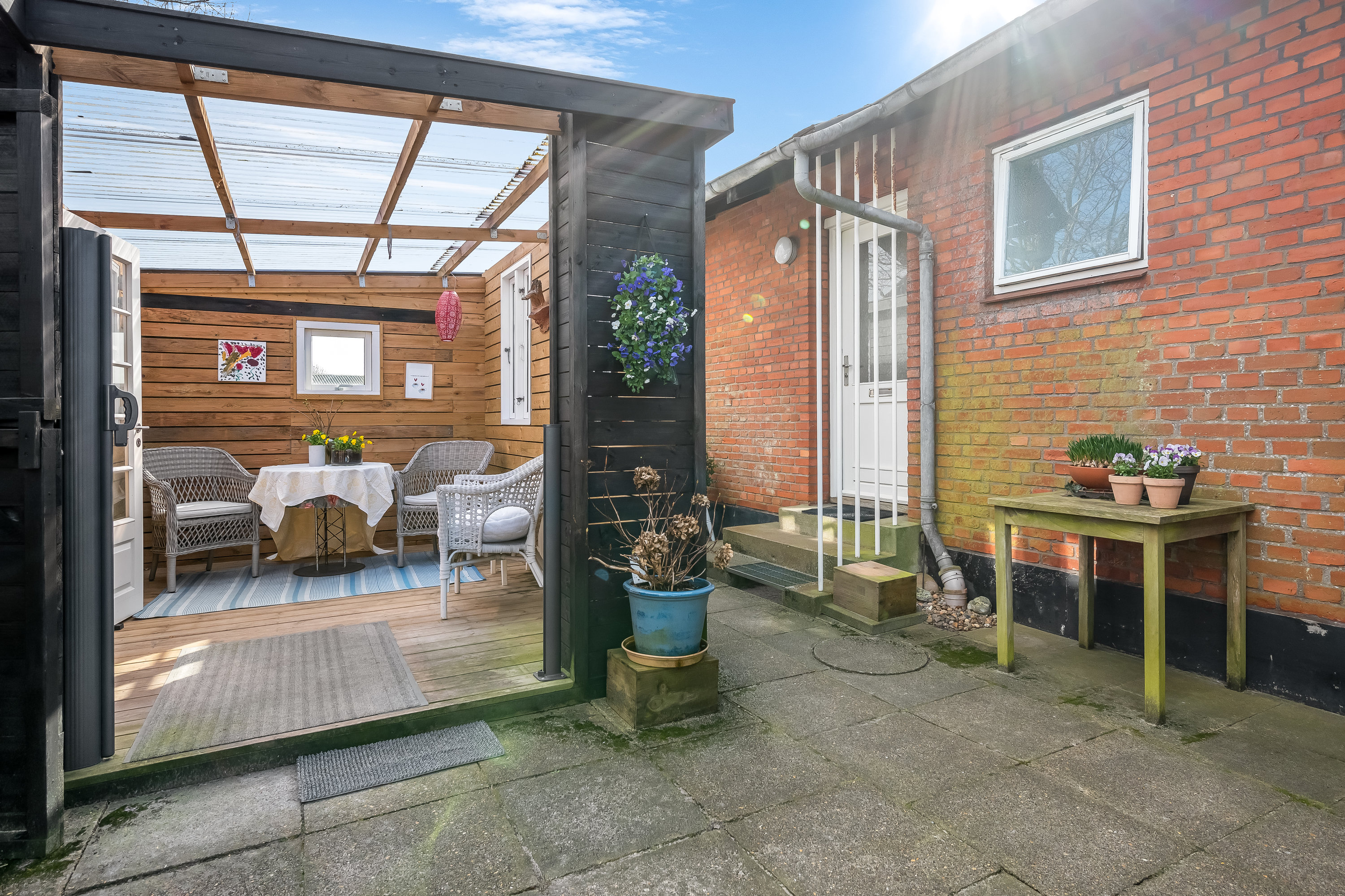 Fremhævet overdækket terrasse billede i fuldskærmstilstand. Billede af Vestervejen 75, Nordby, 6720 Fanø