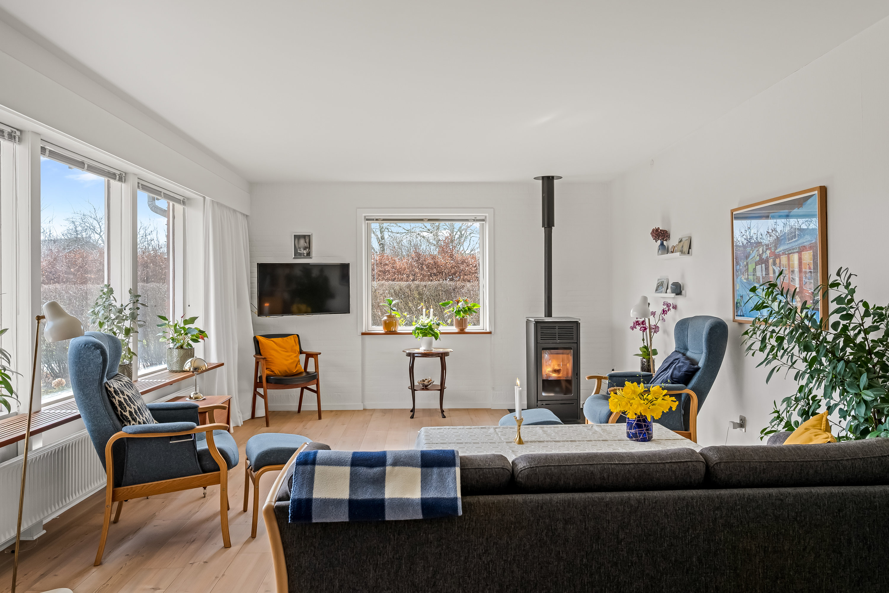 Fremhævet stue billede i fuldskærmstilstand. Billede af Vestervejen 75, Nordby, 6720 Fanø