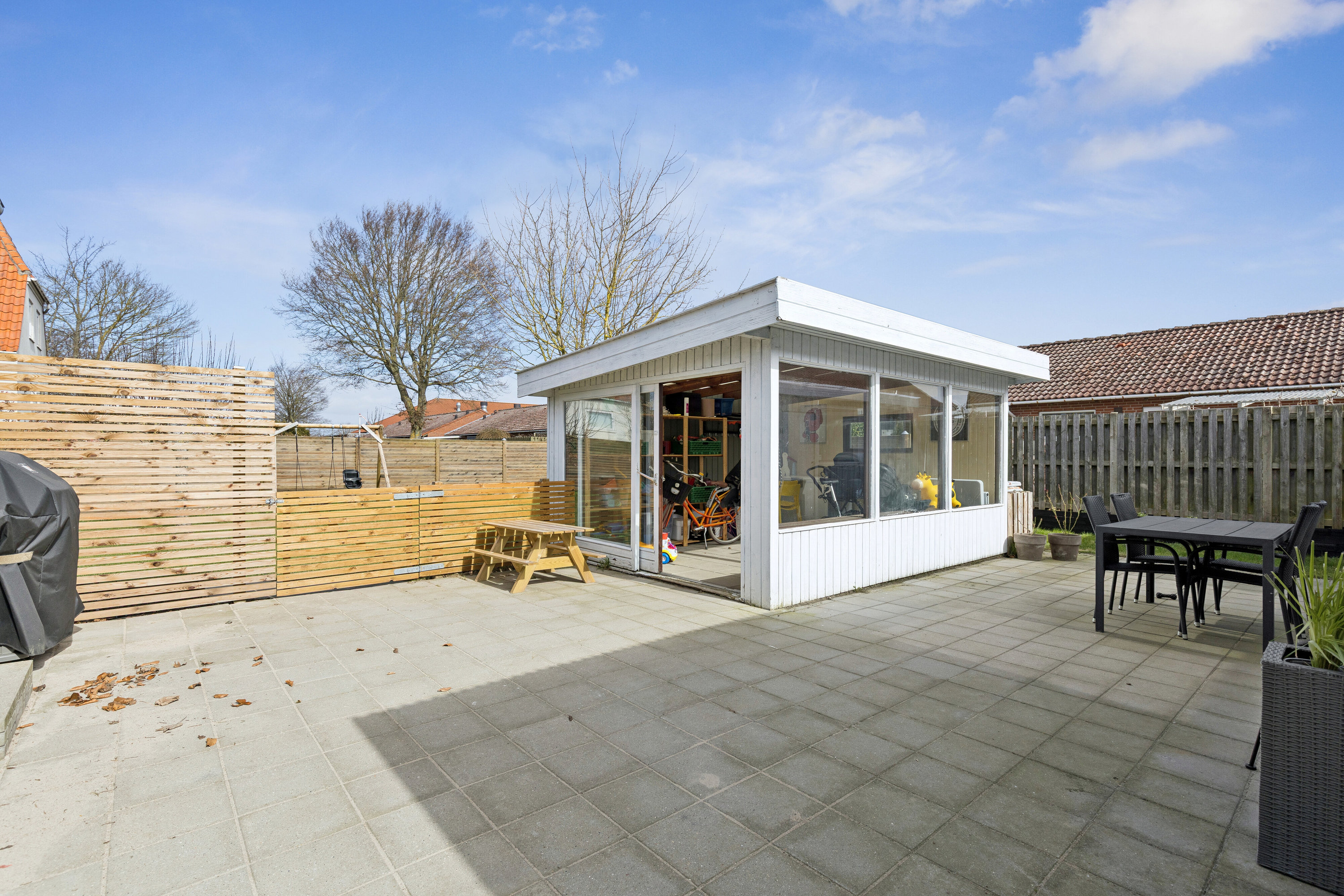 Fremhævet set fra haven billede i fuldskærmstilstand. Billede af Slagelsevej 47, 4270 Høng