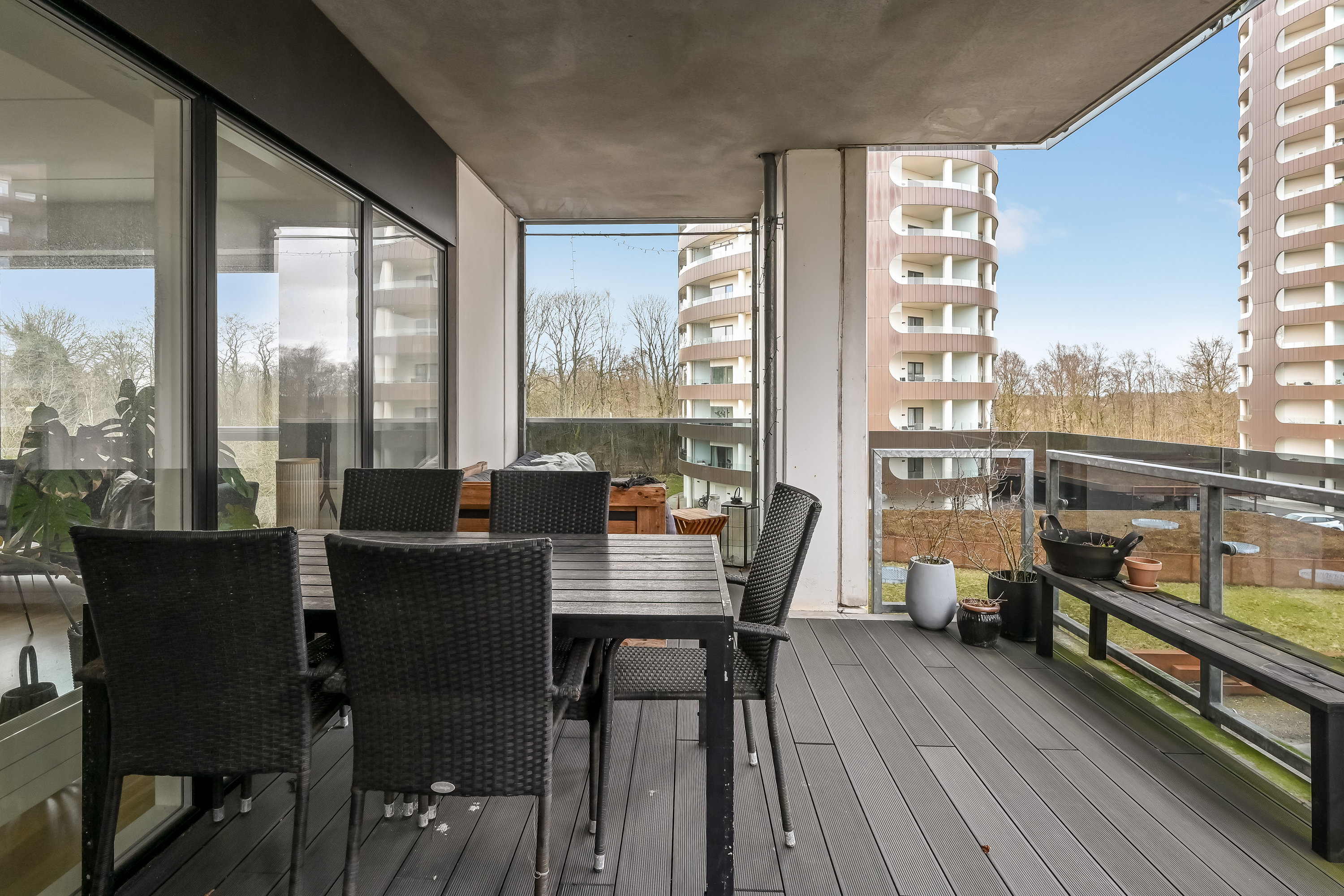 Fremhævet altan billede i fuldskærmstilstand. Billede af Sabroesvej 3B, 1., 7400 Herning