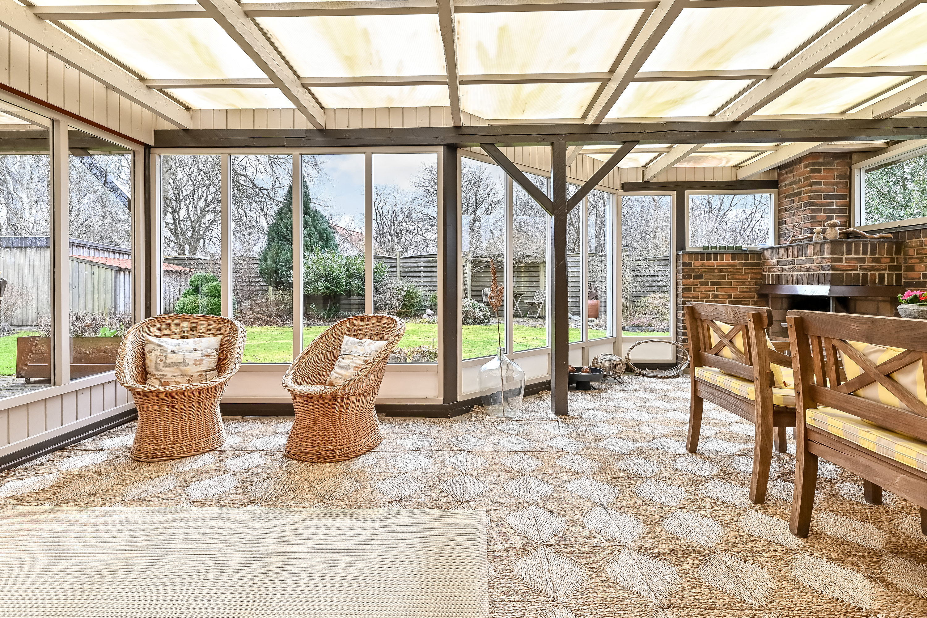 Fremhævet udestue billede i fuldskærmstilstand. Billede af Bjørneklovej 4, Høgild, 7400 Herning