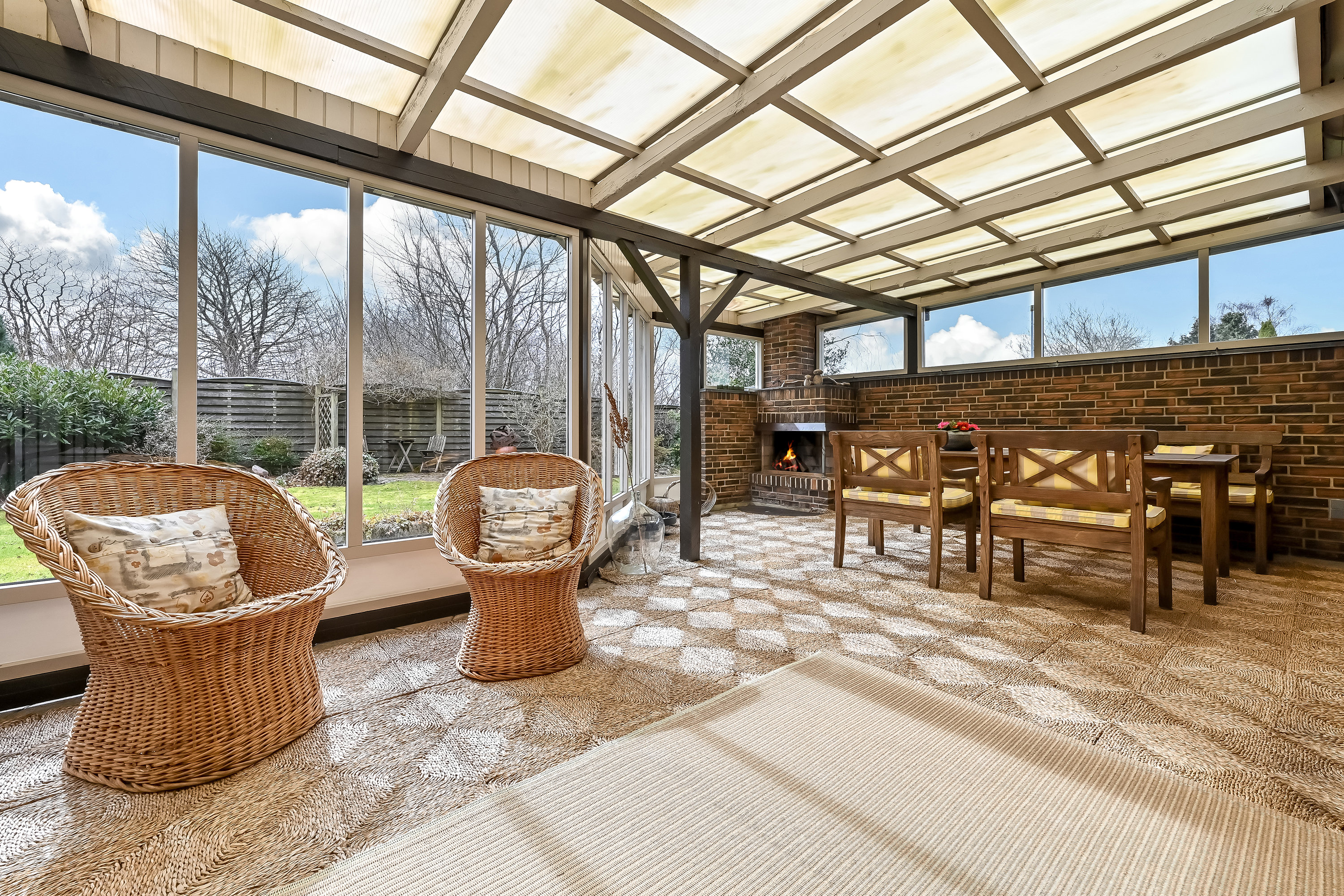 Fremhævet udestue billede i fuldskærmstilstand. Billede af Bjørneklovej 4, Høgild, 7400 Herning