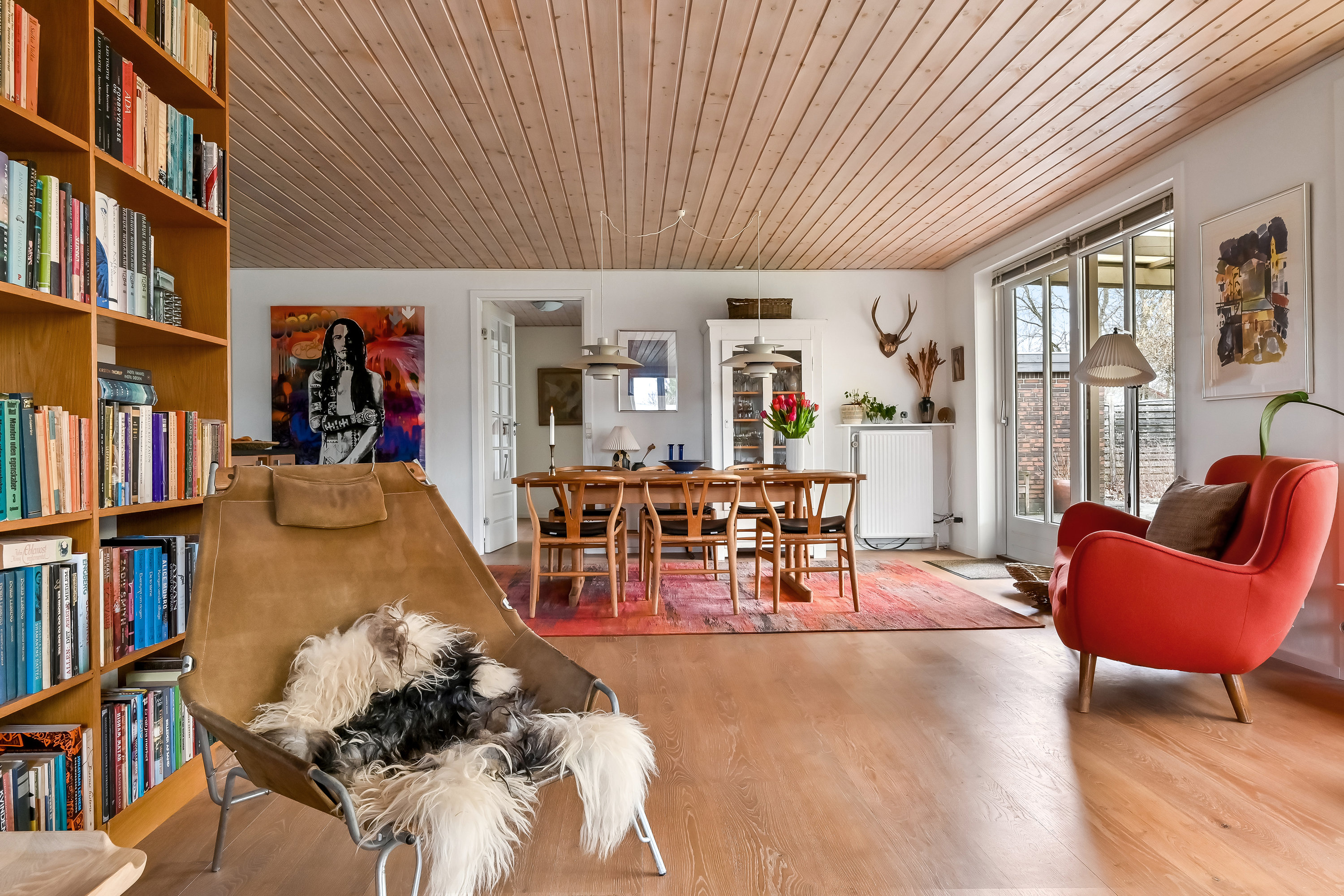 Fremhævet stue billede i fuldskærmstilstand. Billede af Bjørneklovej 4, Høgild, 7400 Herning