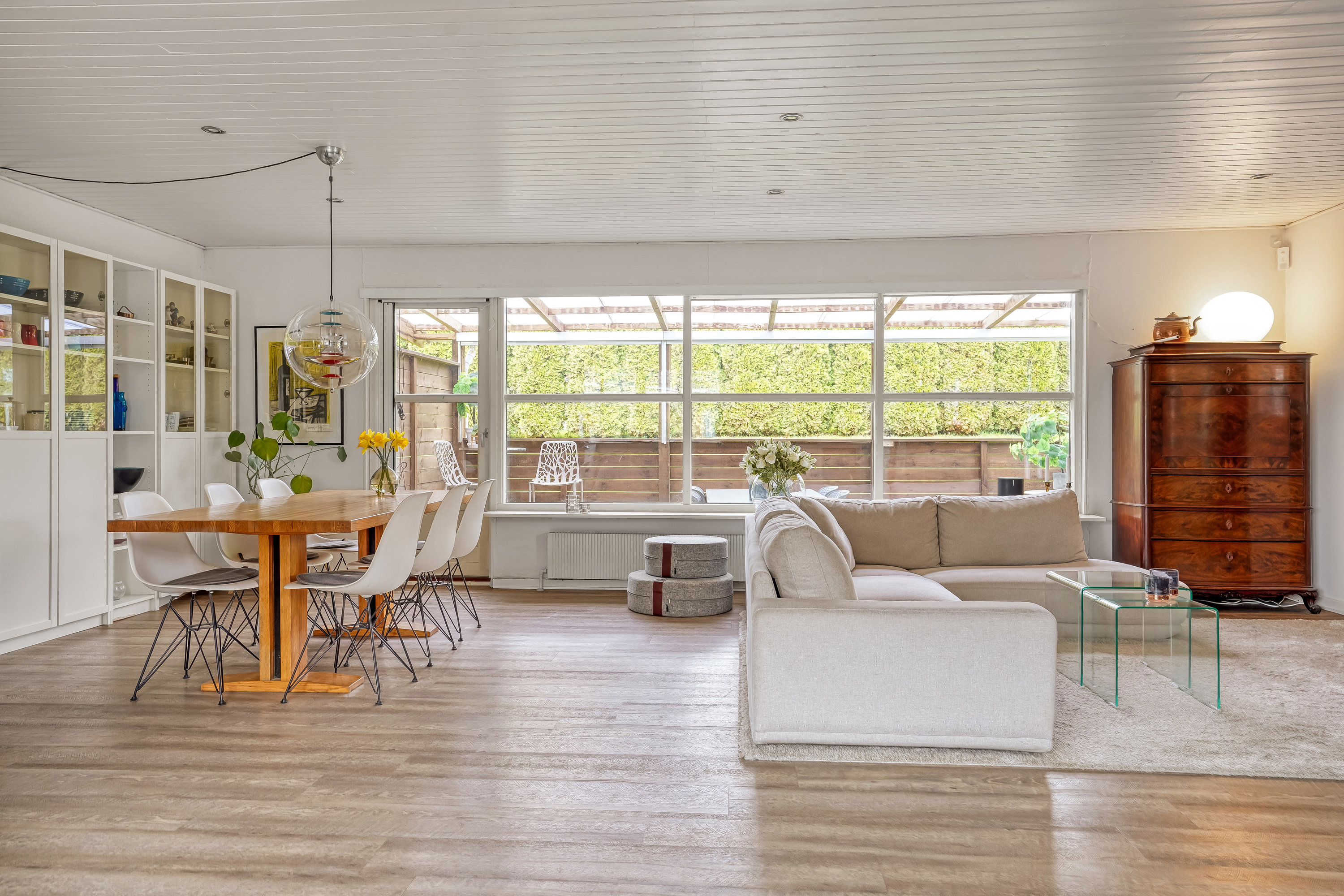 Fremhævet stue billede i fuldskærmstilstand. Billede af Skovvej 14, 5462 Morud