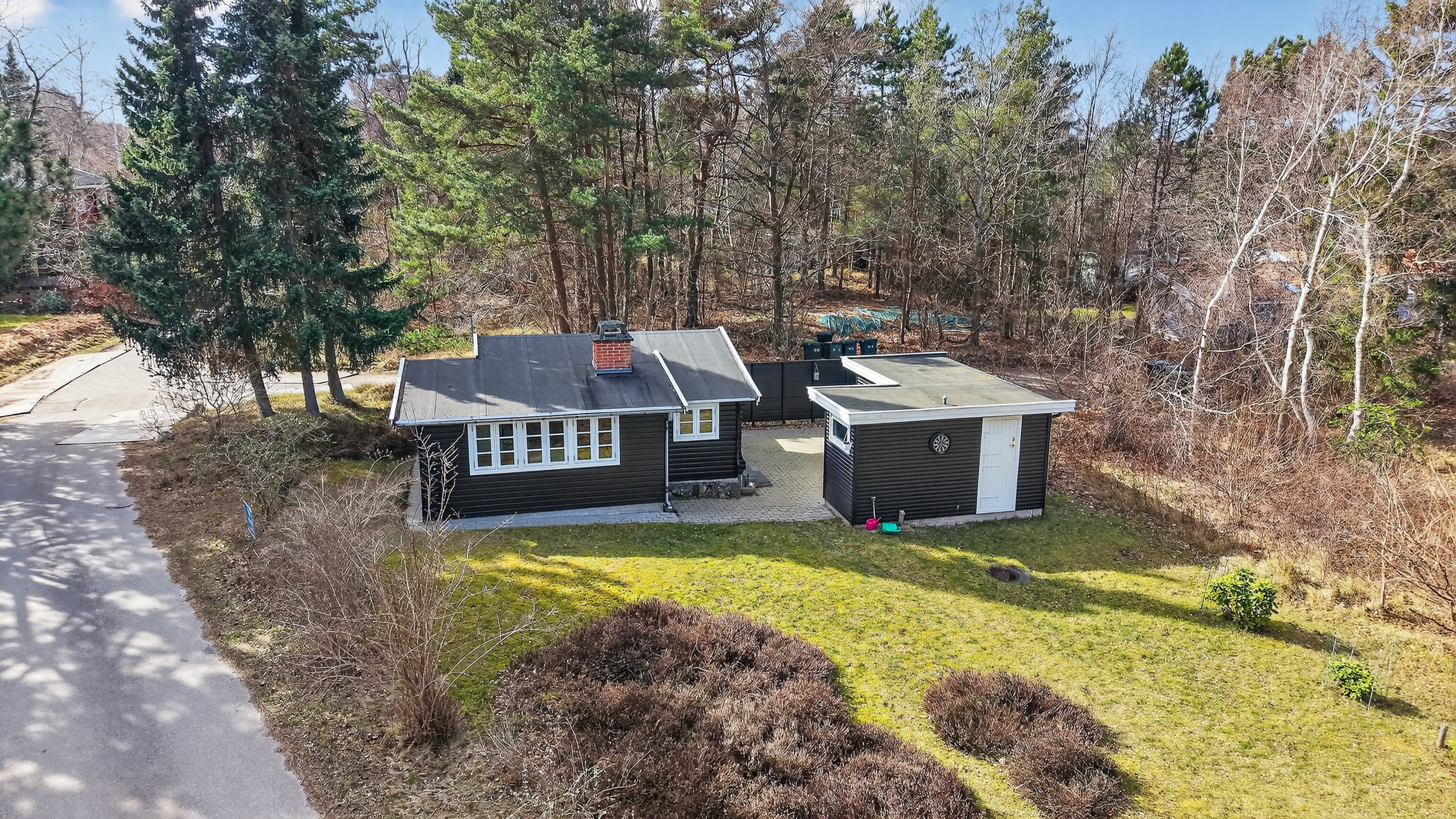 Fremhævet luftfoto billede i fuldskærmstilstand. Billede af Skærbyvangen 31, 4500 Nykøbing Sj