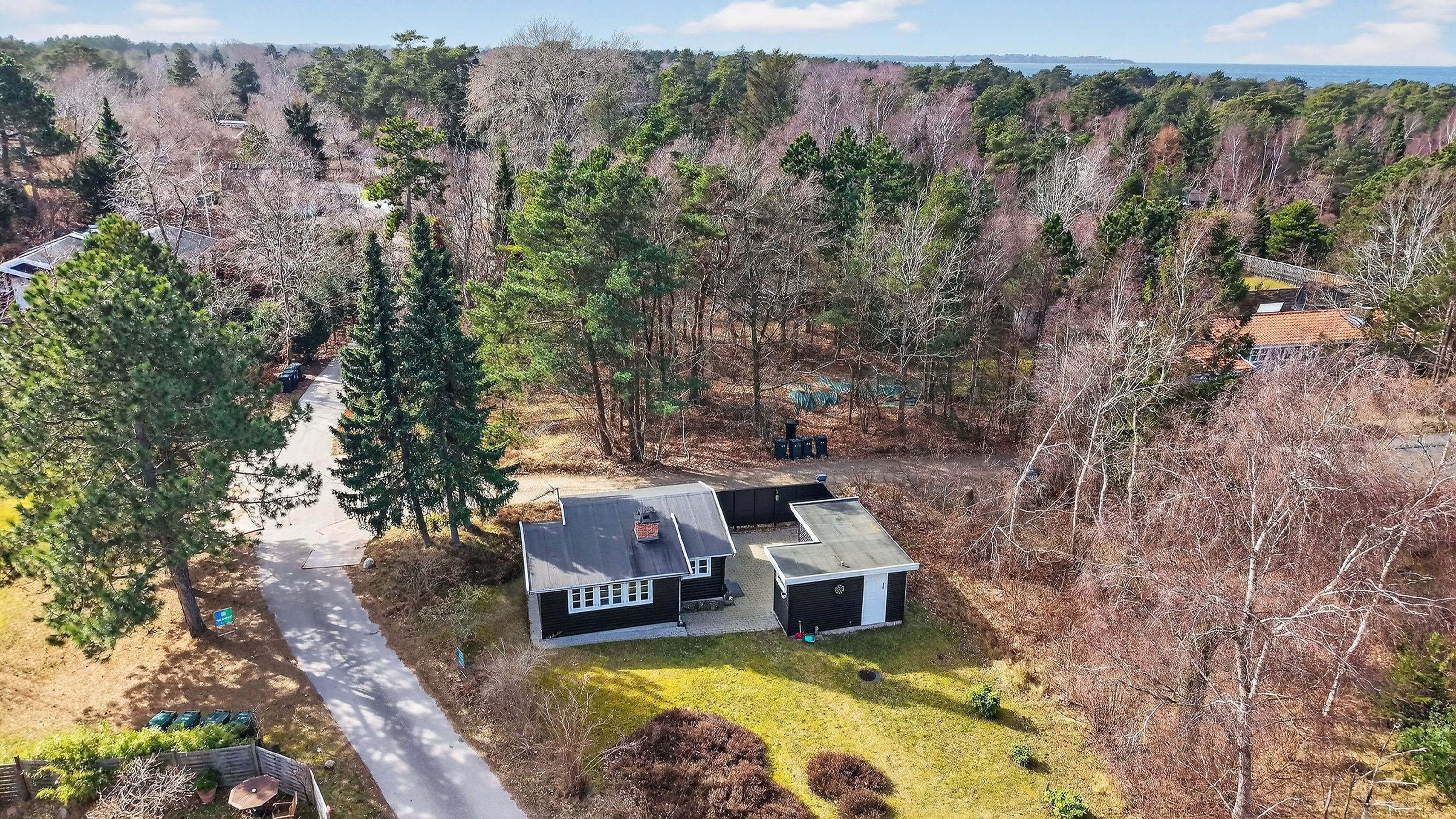 Fremhævet luftfoto billede i fuldskærmstilstand. Billede af Skærbyvangen 31, 4500 Nykøbing Sj