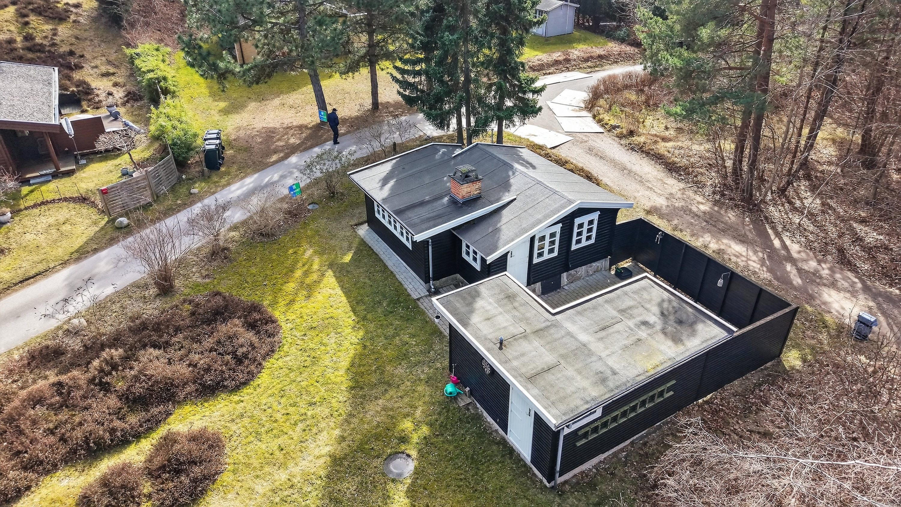 Fremhævet luftfoto billede i fuldskærmstilstand. Billede af Skærbyvangen 31, 4500 Nykøbing Sj