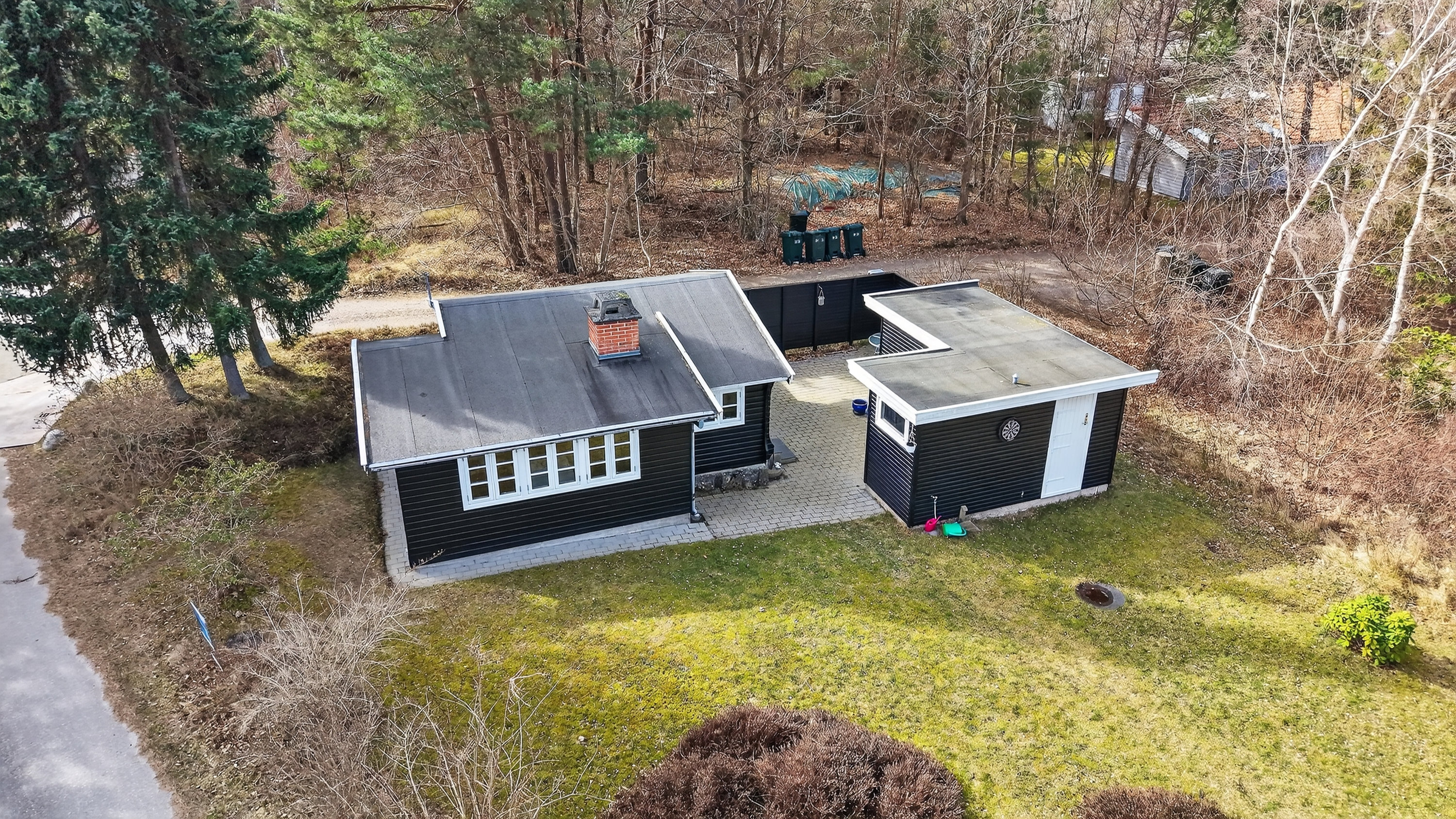 Fremhævet luftfoto billede i fuldskærmstilstand. Billede af Skærbyvangen 31, 4500 Nykøbing Sj