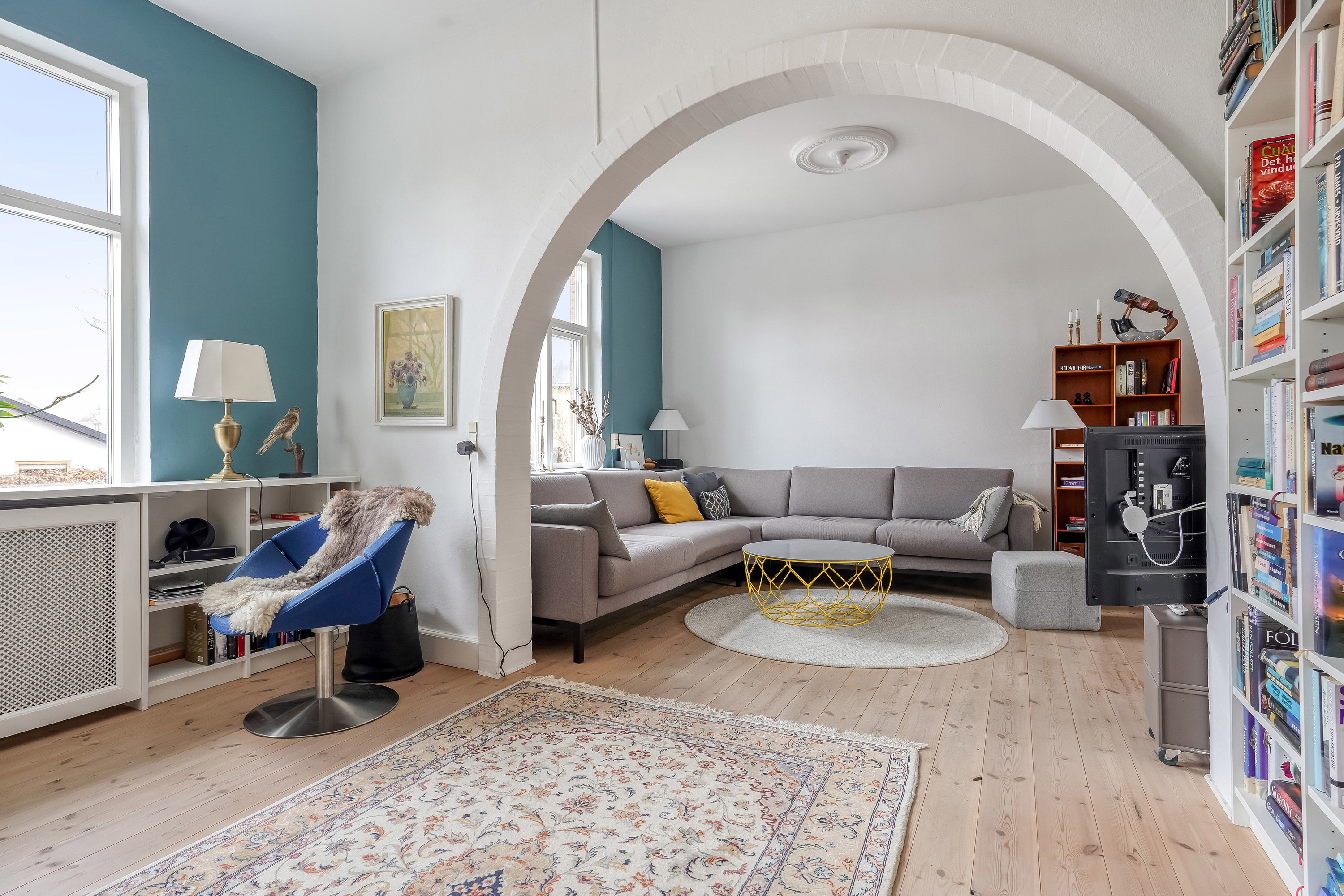 Fremhævet stue billede i fuldskærmstilstand. Billede af Kastanievej 12, st.., 5230 Odense M