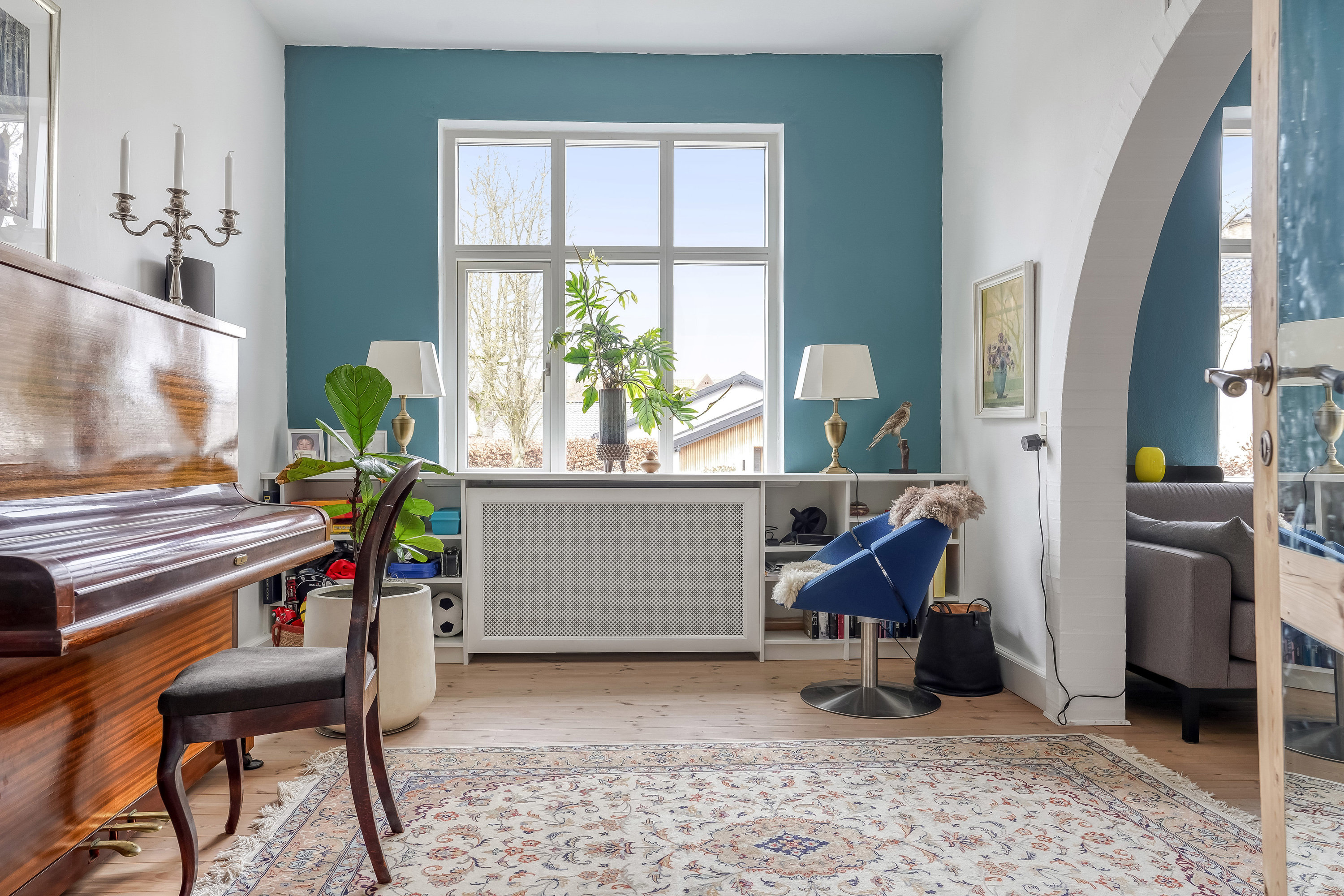 Fremhævet stue billede i fuldskærmstilstand. Billede af Kastanievej 12, st.., 5230 Odense M