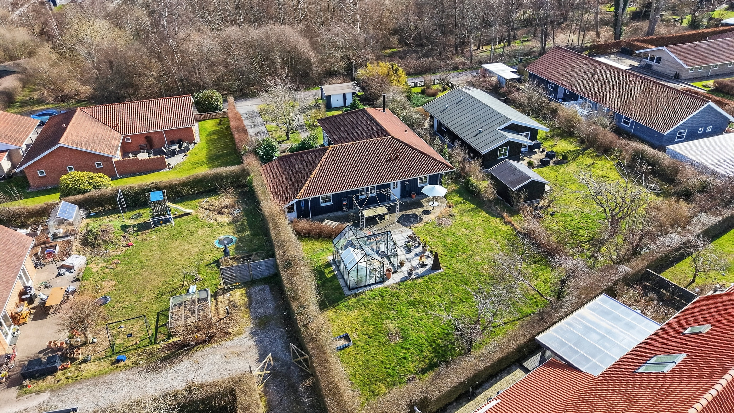Fremhævet luftfoto billede i fuldskærmstilstand. Billede af Fejøvej 23, 4500 Nykøbing Sj
