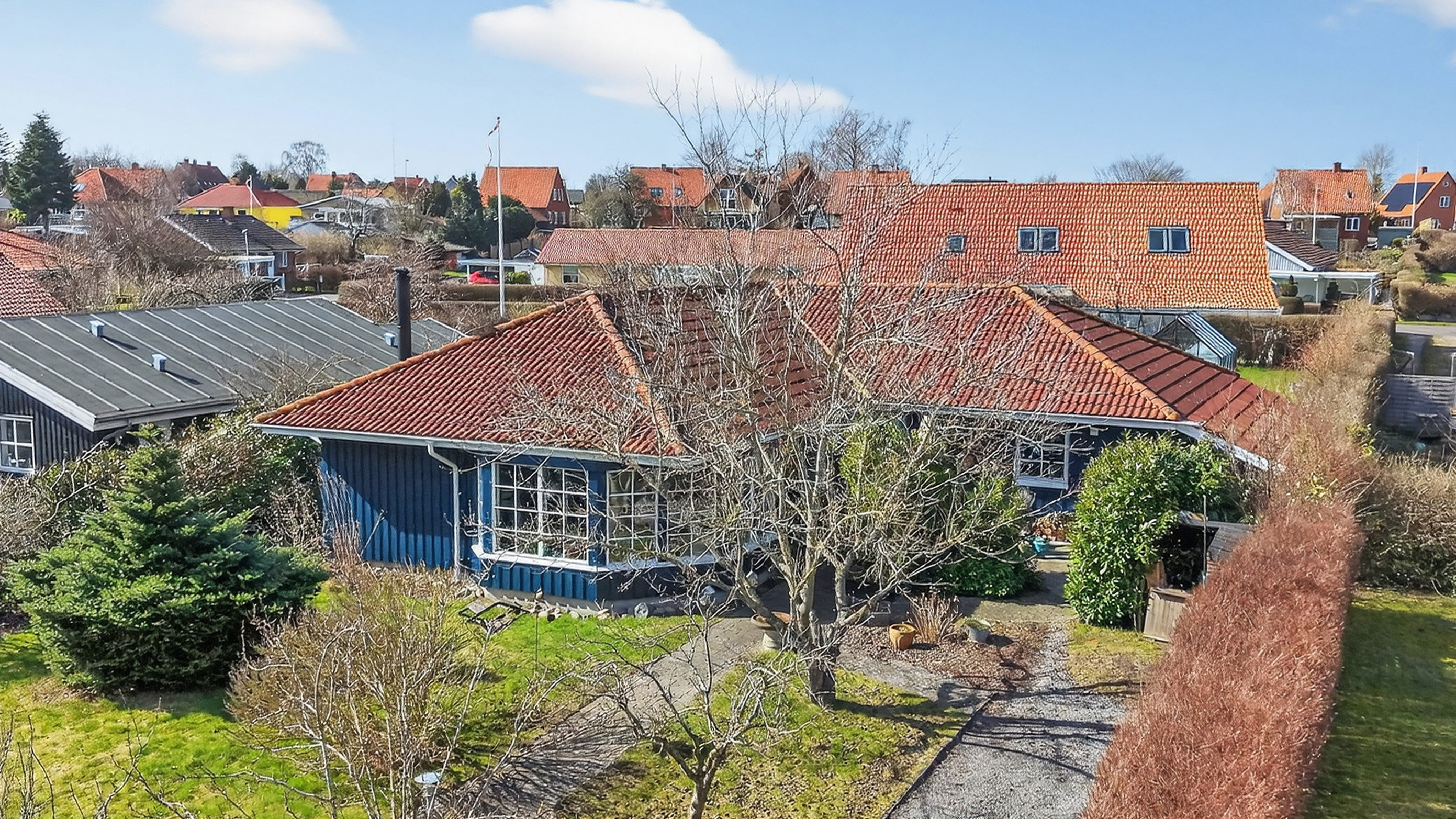 Fremhævet luftfoto billede i fuldskærmstilstand. Billede af Fejøvej 23, 4500 Nykøbing Sj