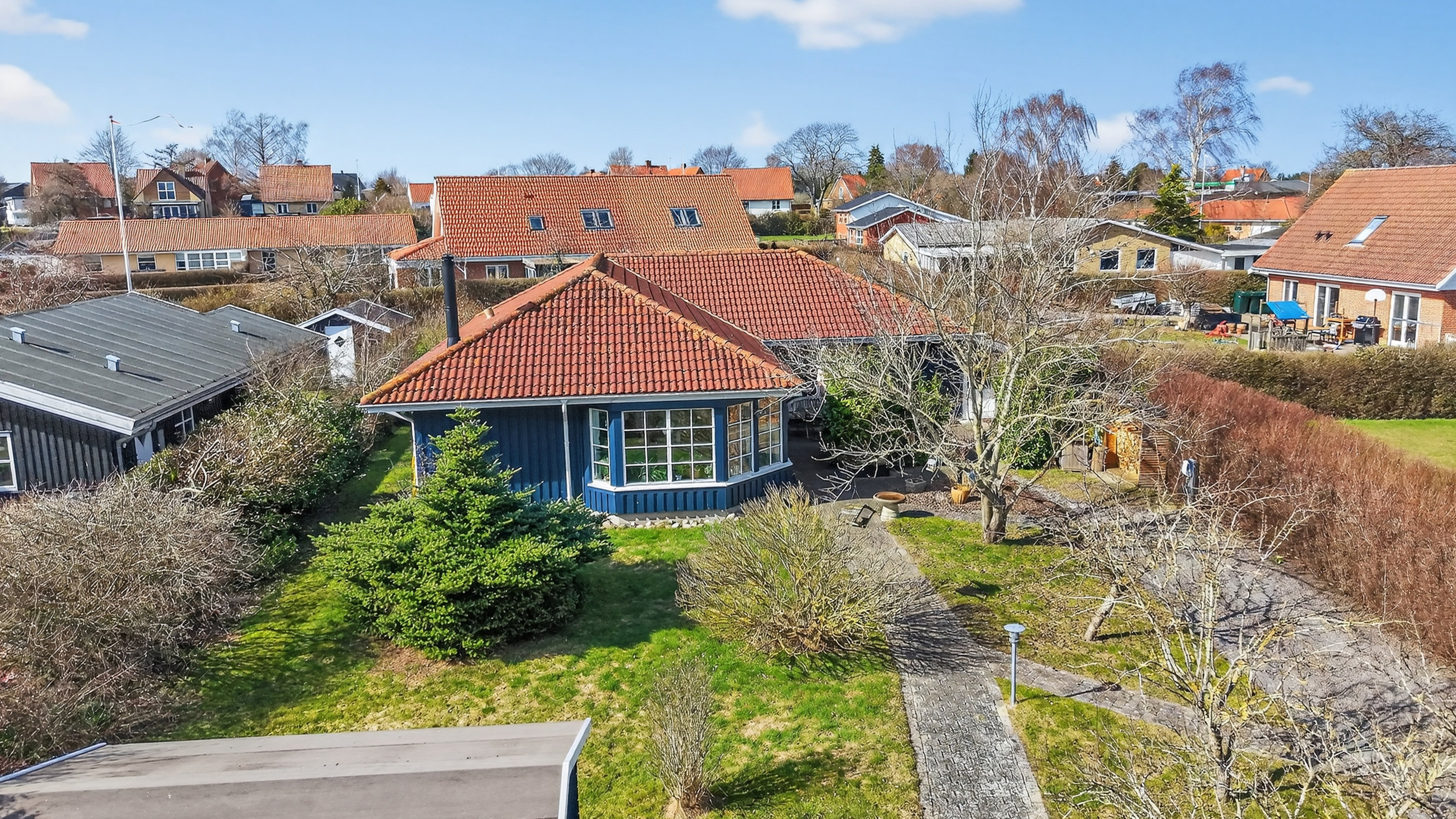 Fremhævet luftfoto billede i fuldskærmstilstand. Billede af Fejøvej 23, 4500 Nykøbing Sj