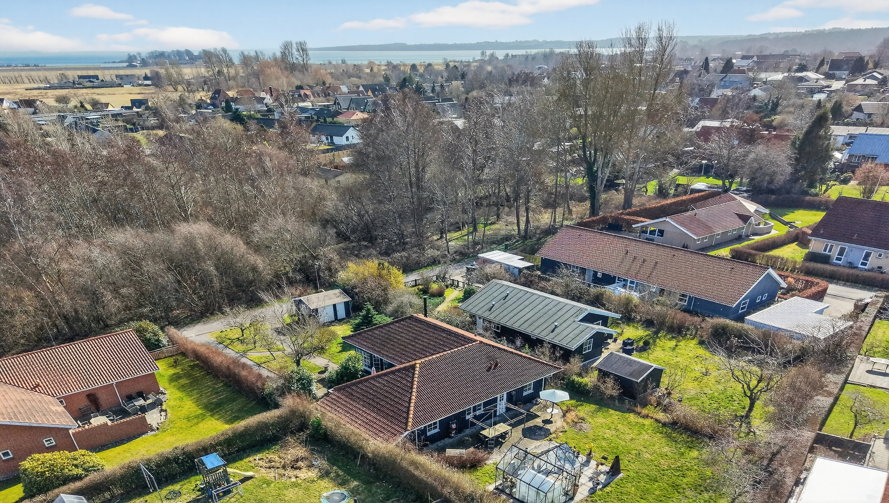 Fremhævet luftfoto billede i fuldskærmstilstand. Billede af Fejøvej 23, 4500 Nykøbing Sj