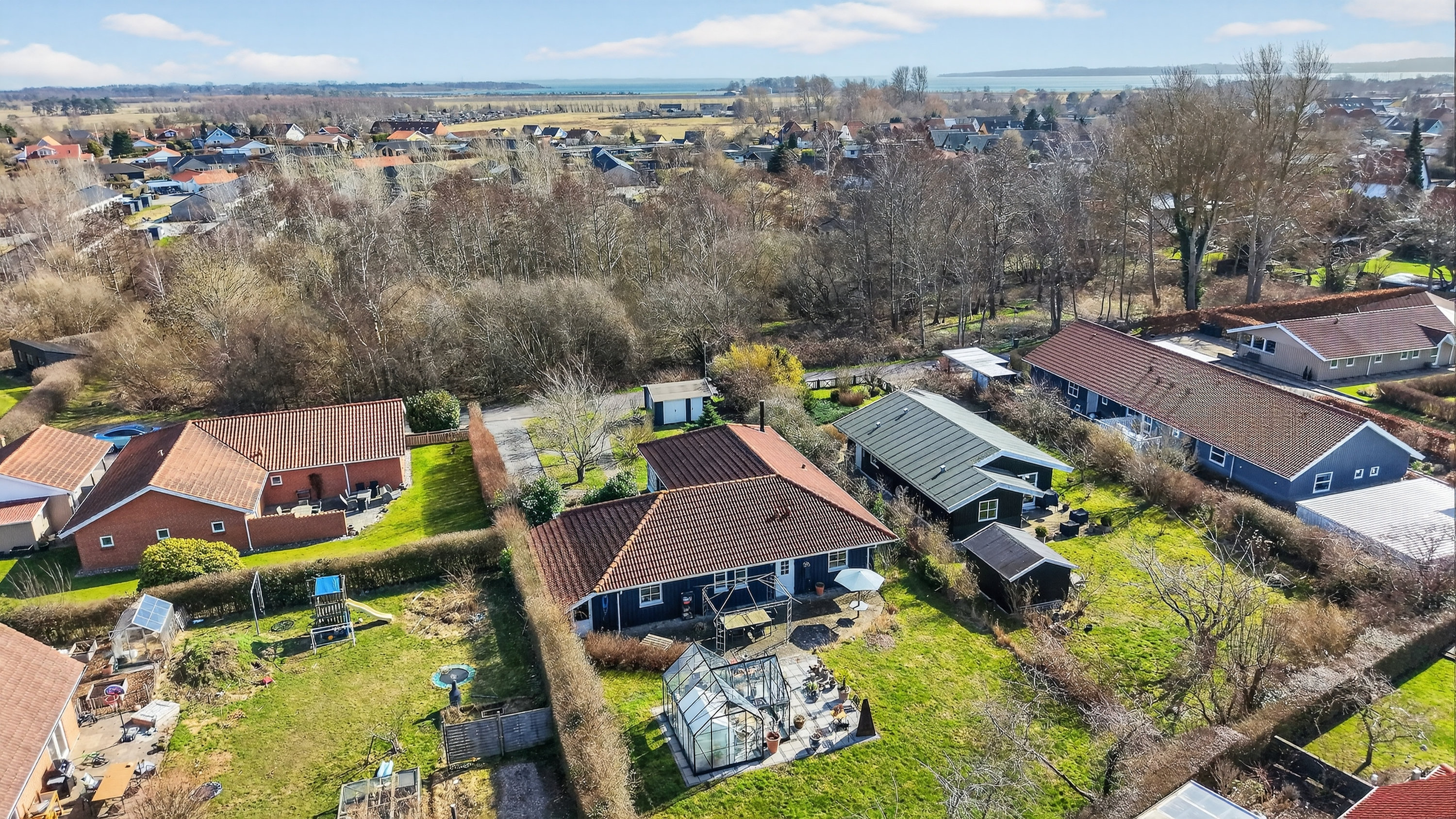 Fremhævet luftfoto billede i fuldskærmstilstand. Billede af Fejøvej 23, 4500 Nykøbing Sj