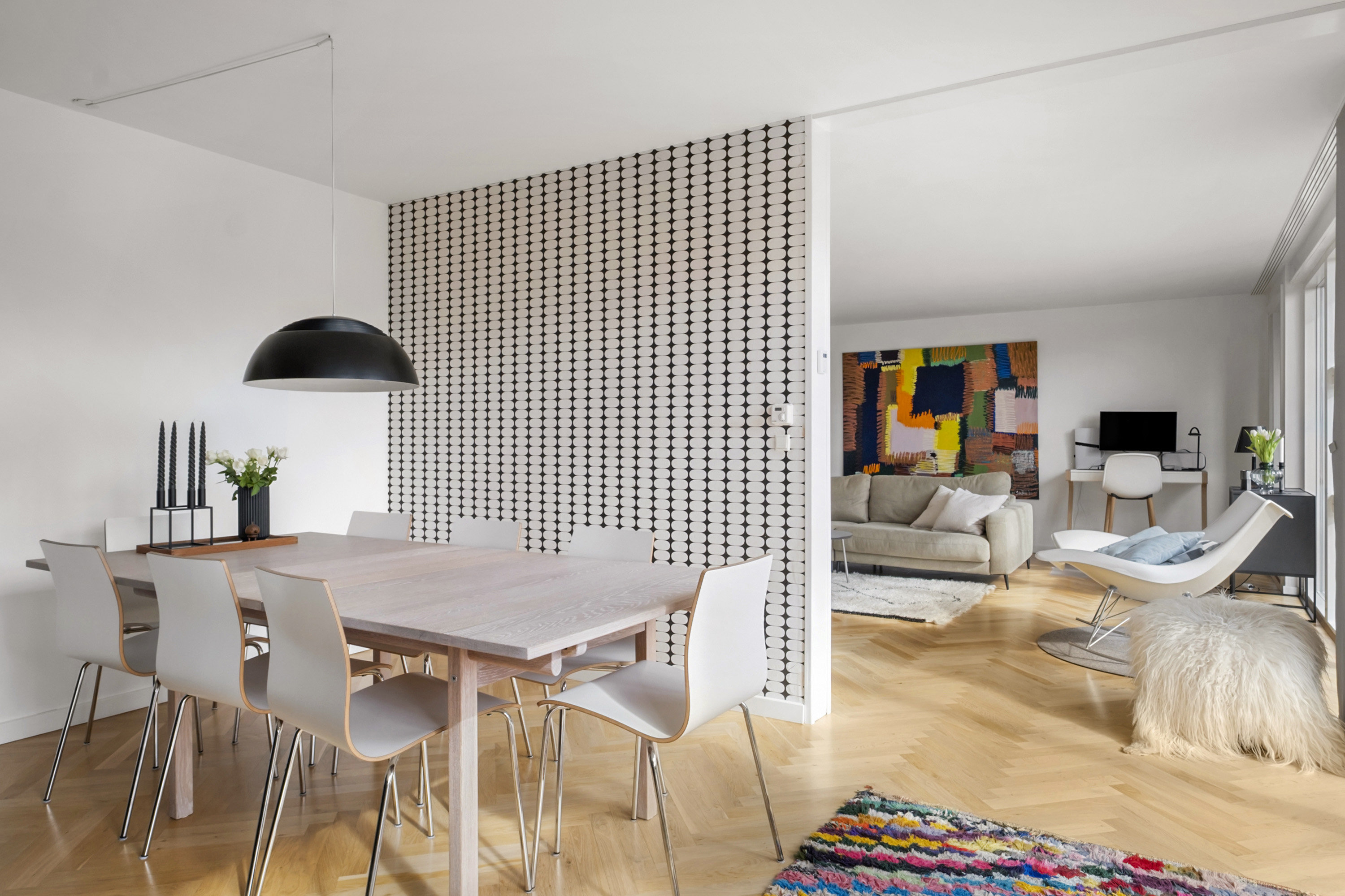 Fremhævet spisestue billede i fuldskærmstilstand. Billede af Callunavej 17, 3450 Allerød