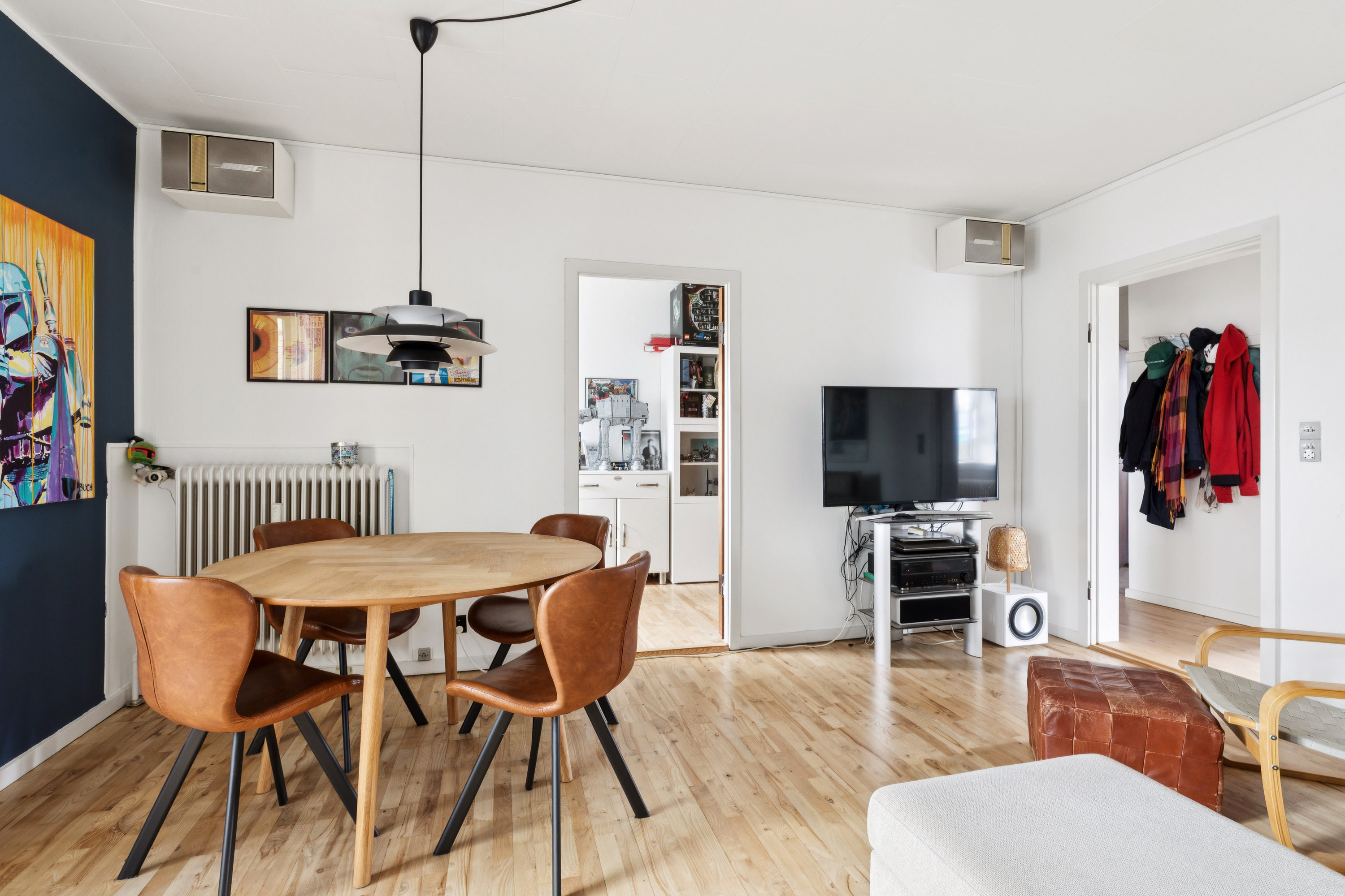 Fremhævet stue billede i fuldskærmstilstand. Billede af Roskildevænget 61, 2. tv., 4000 Roskilde