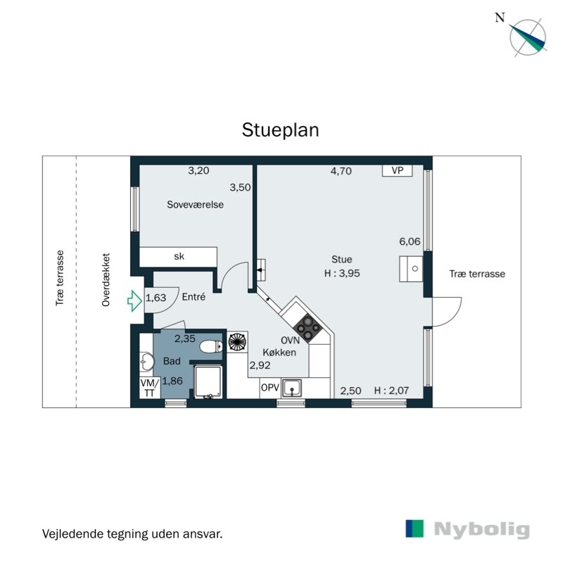 Plantegninger billede af Rudehusvej 6, Rude Strand, 8300 Odder