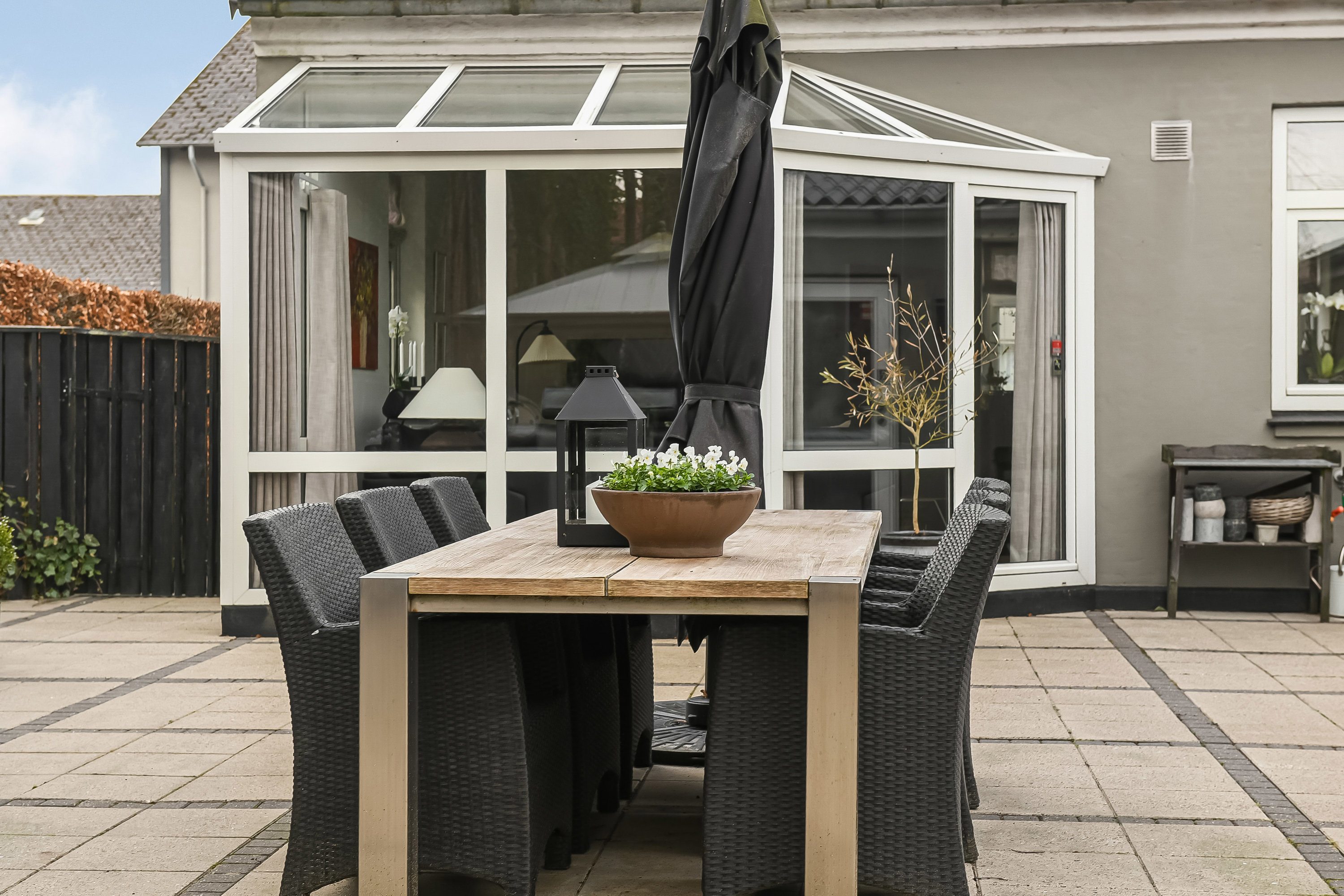 Fremhævet terrasse billede i fuldskærmstilstand. Billede af Banegårdsvej 30, 7200 Grindsted