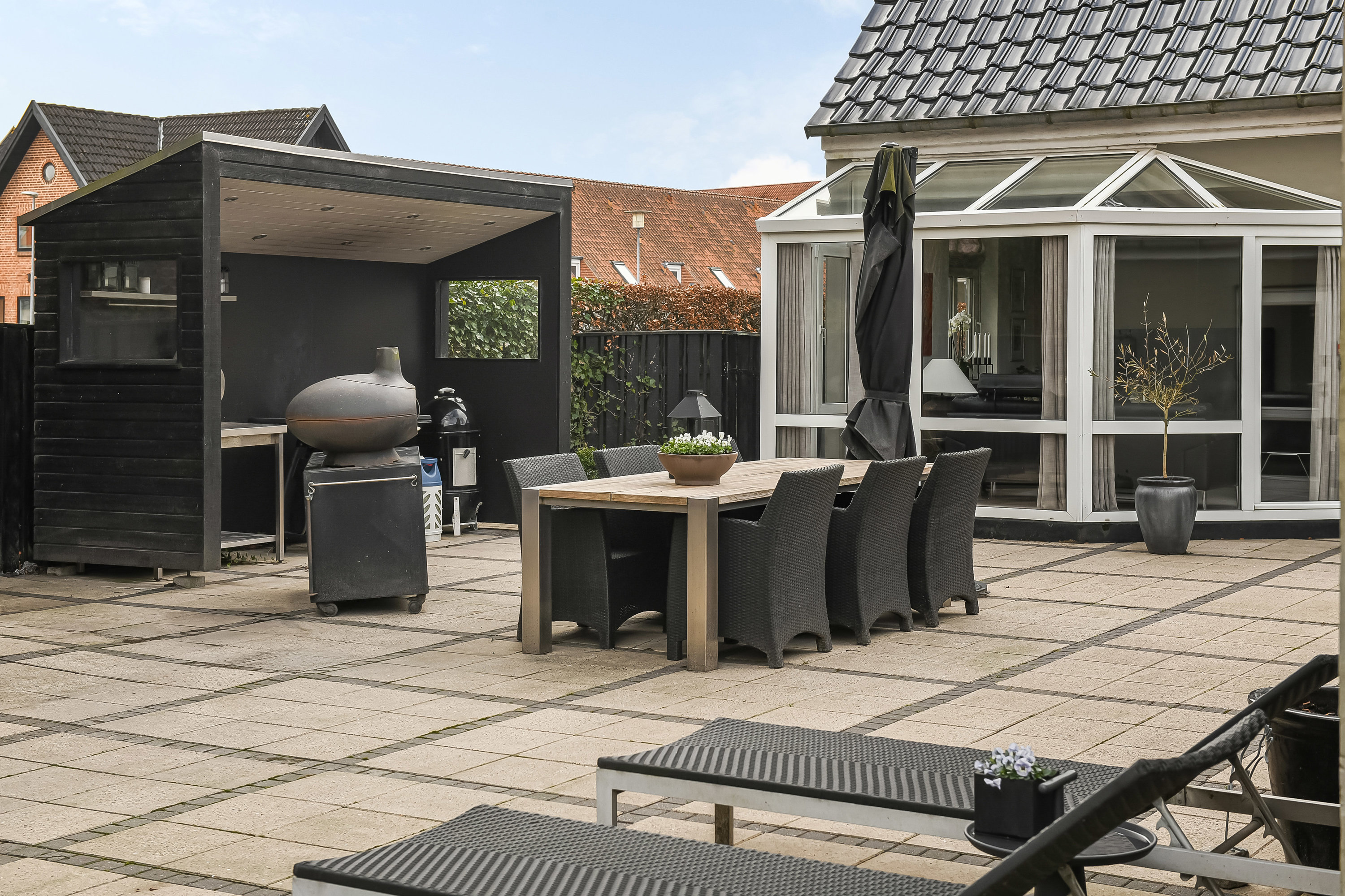 Fremhævet terrasse billede i fuldskærmstilstand. Billede af Banegårdsvej 30, 7200 Grindsted