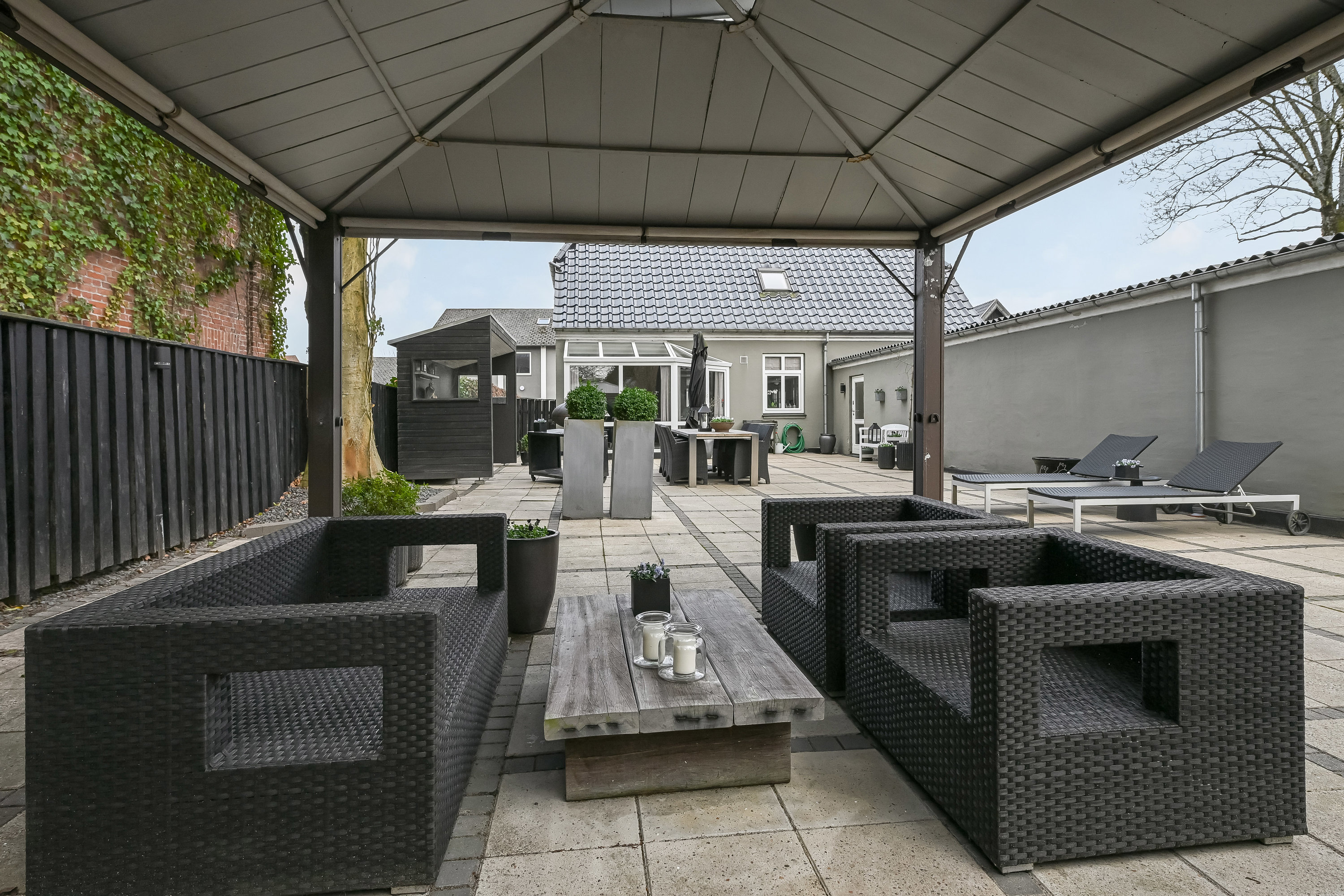 Fremhævet terrasse billede i fuldskærmstilstand. Billede af Banegårdsvej 30, 7200 Grindsted