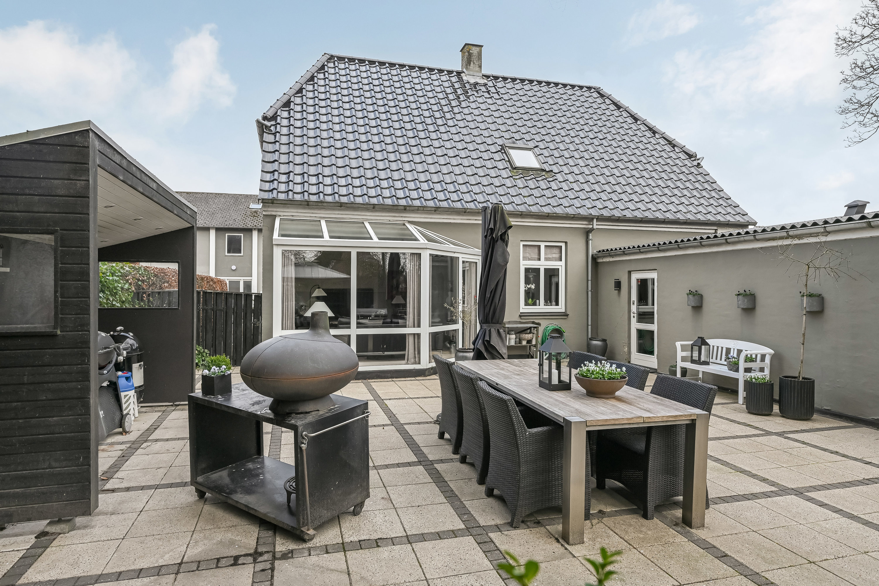 Fremhævet terrasse billede i fuldskærmstilstand. Billede af Banegårdsvej 30, 7200 Grindsted