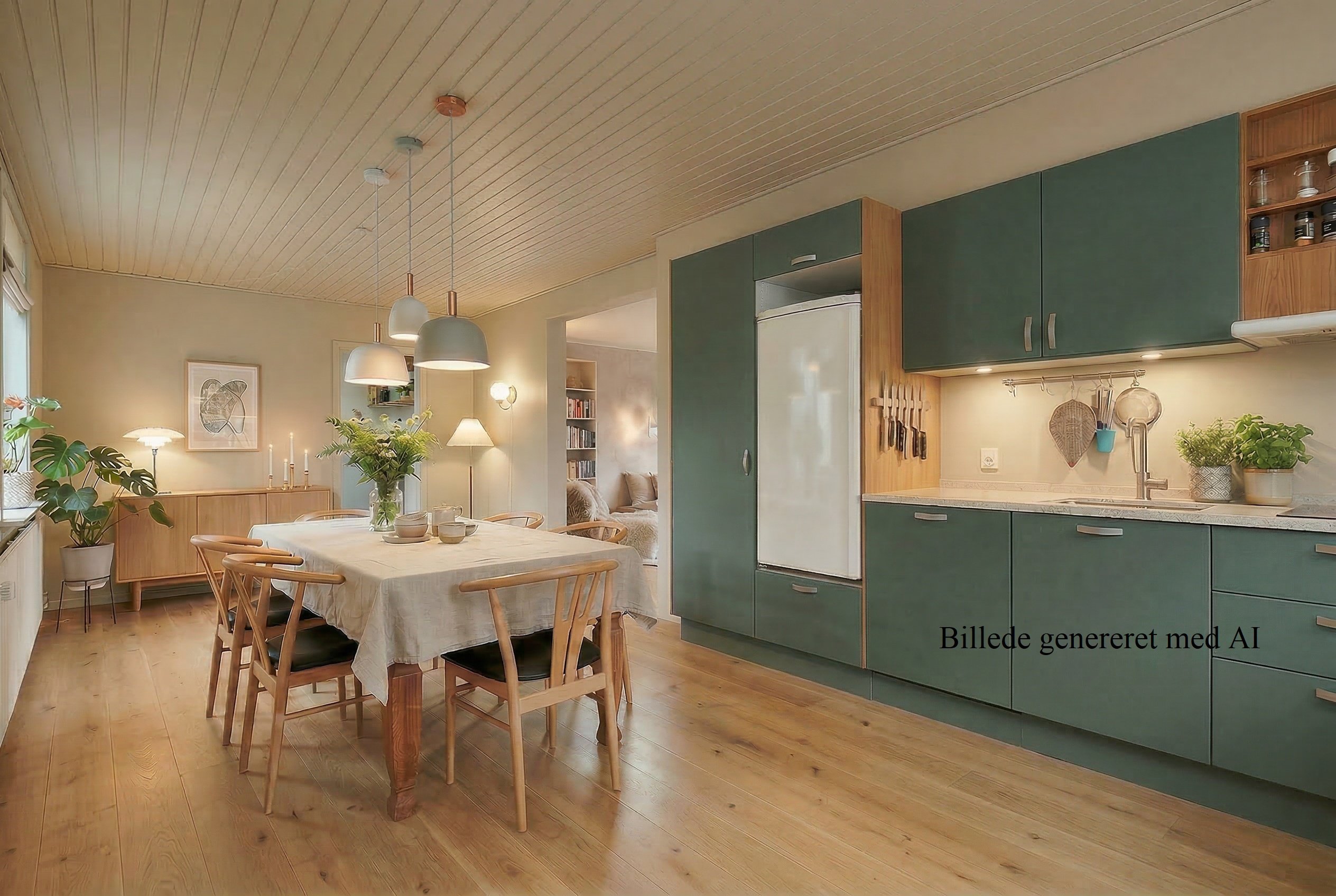 Fremhævet billede genereret med ai billede i fuldskærmstilstand. Billede af Vejlevej 154, Riis, 7323 Give