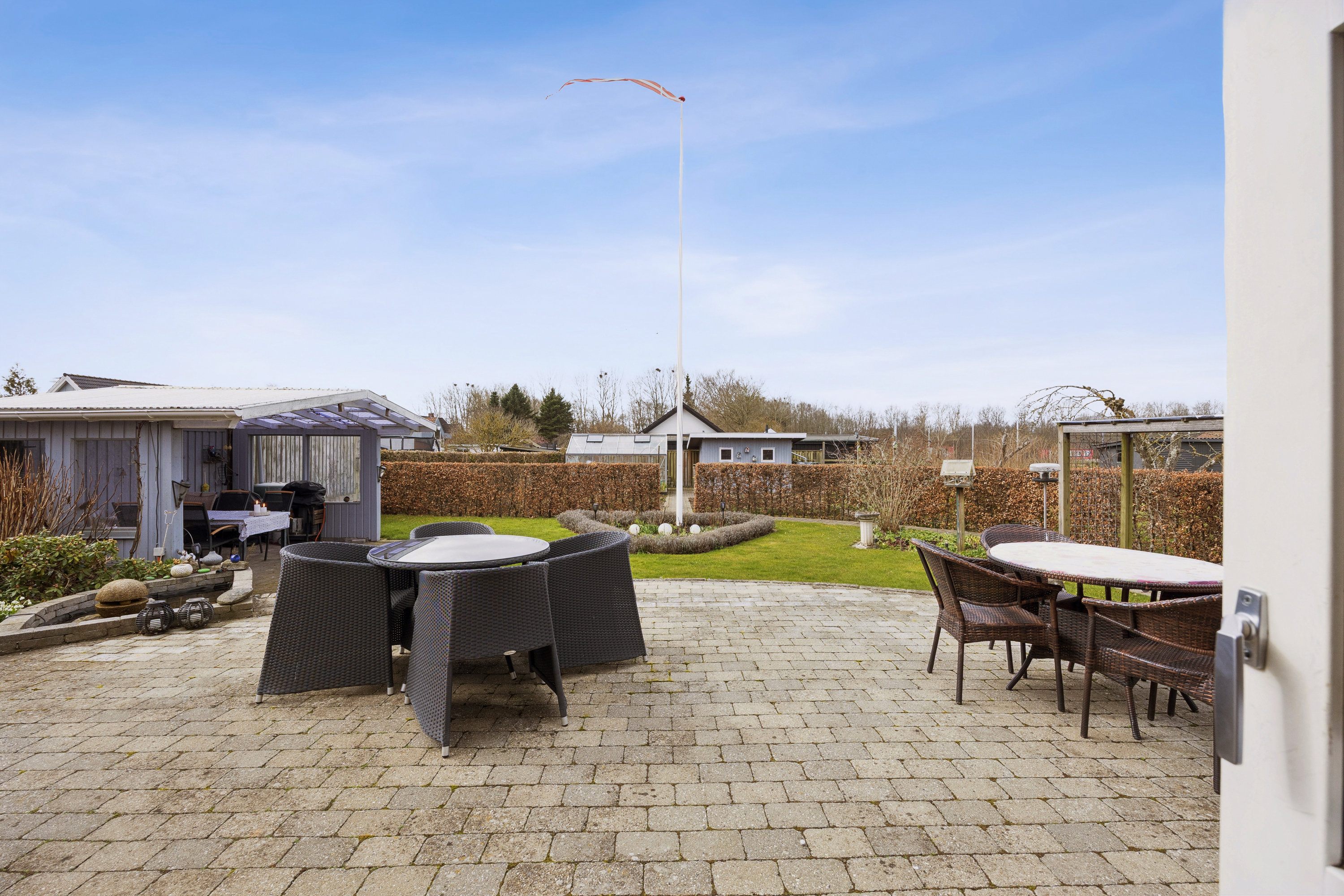 Fremhævet terrasse billede i fuldskærmstilstand. Billede af Præstevej 1E, Benløse, 4100 Ringsted