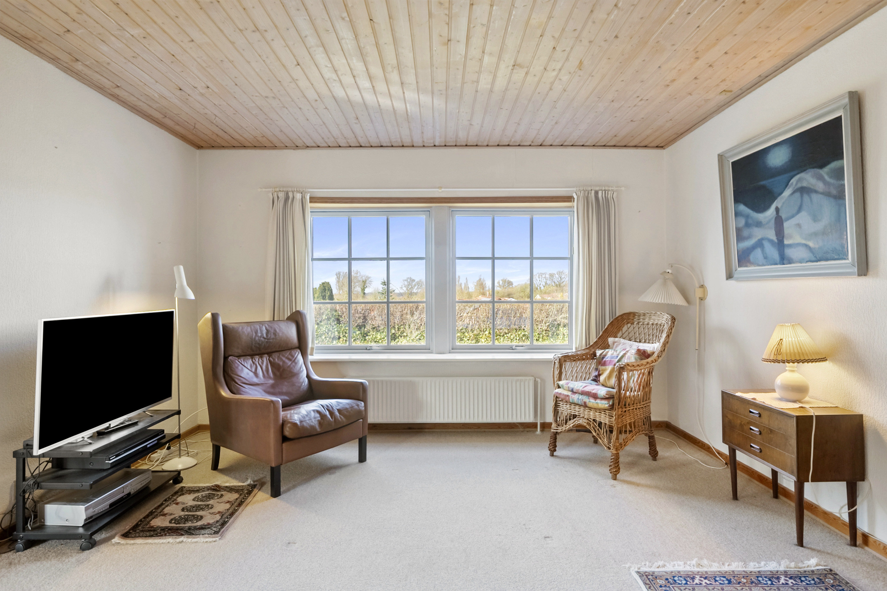 Fremhævet stue billede i fuldskærmstilstand. Billede af Frueløkke 185, 6200 Aabenraa