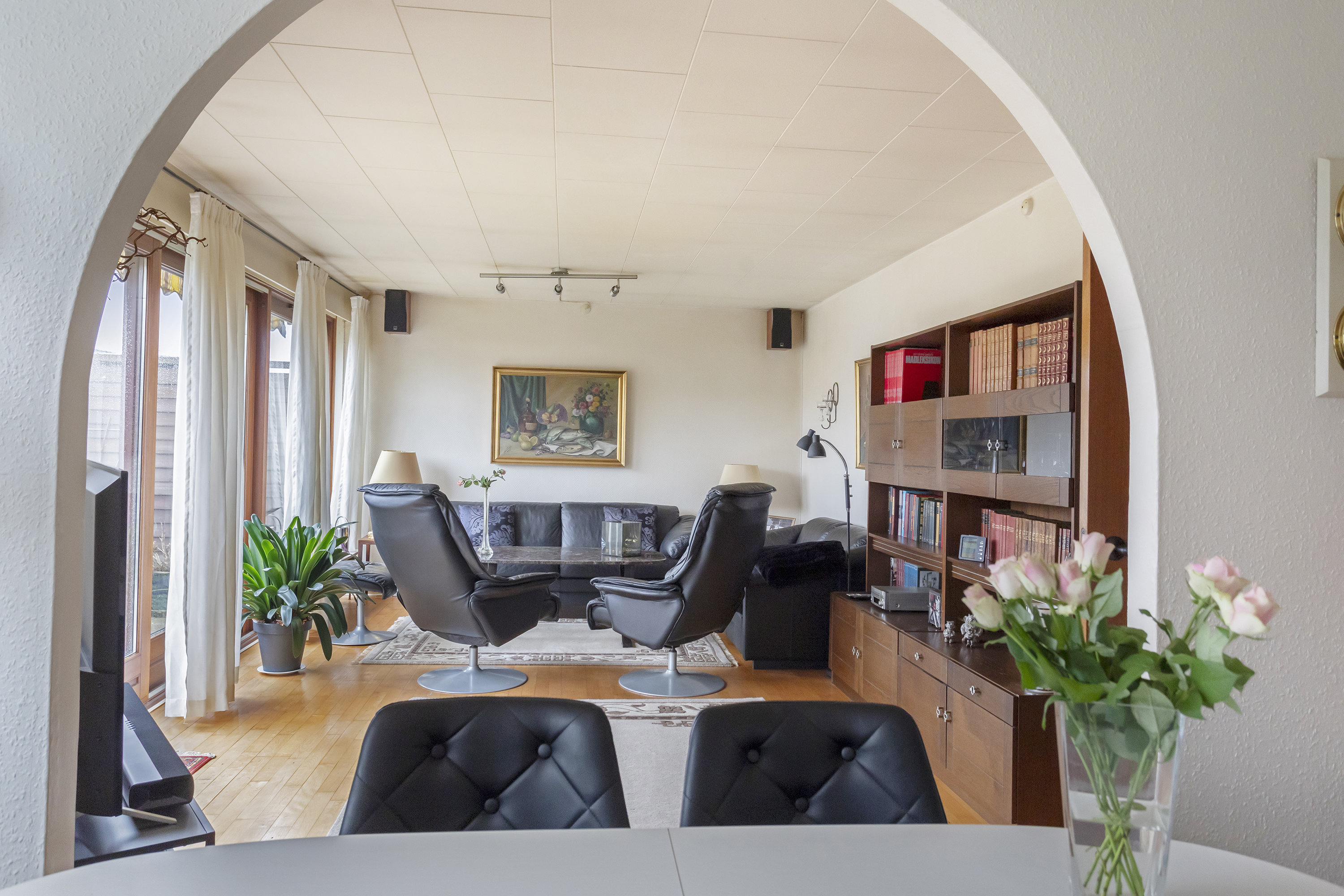 Fremhævet stue billede i fuldskærmstilstand. Billede af Nederbyvej 29, 2740 Skovlunde