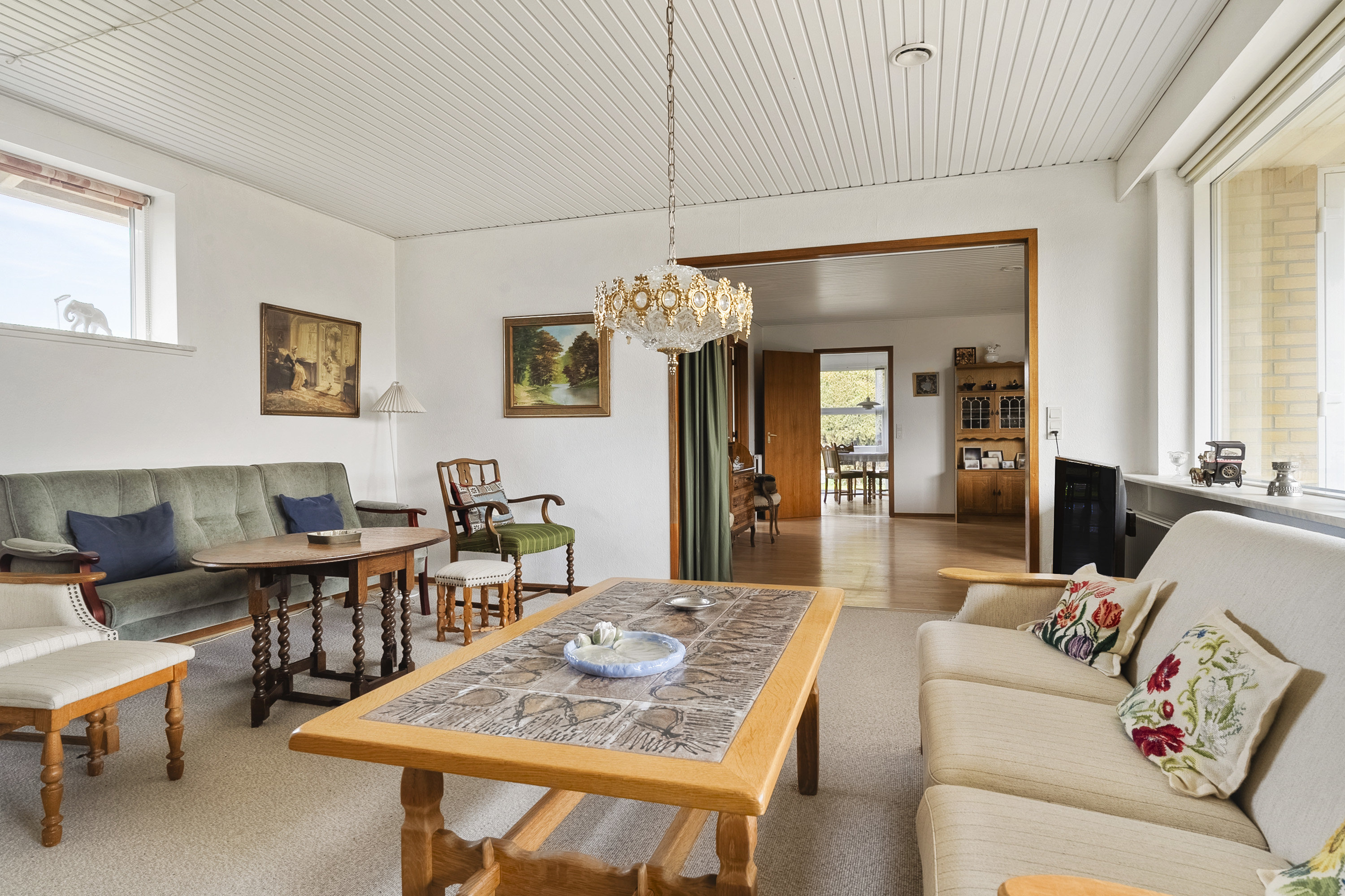 Fremhævet stue billede i fuldskærmstilstand. Billede af Bregnegårdsvej 37, 6630 Rødding