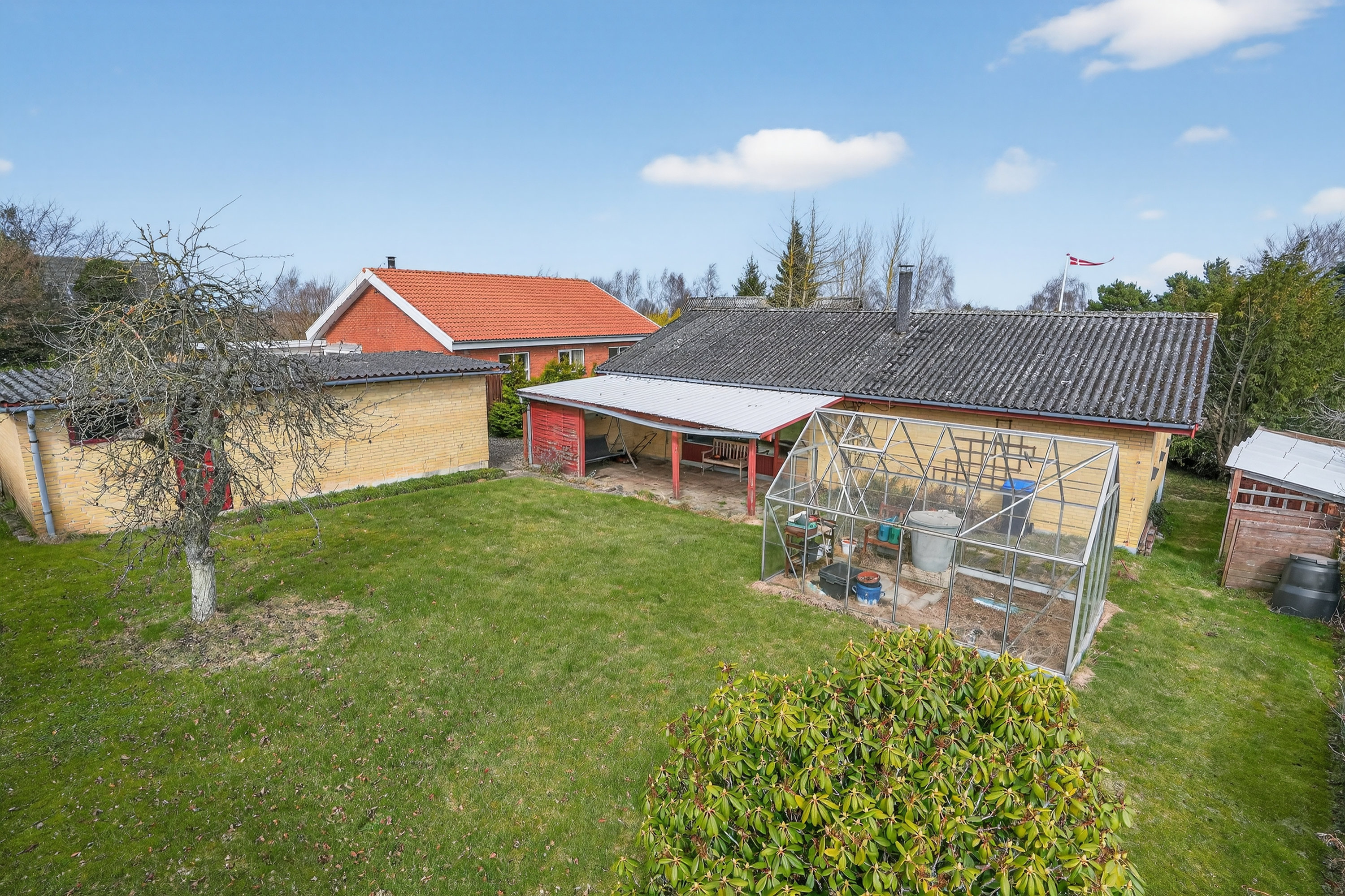 Fremhævet luftfoto billede i fuldskærmstilstand. Billede af Thorshøjvej 3, 4500 Nykøbing Sj