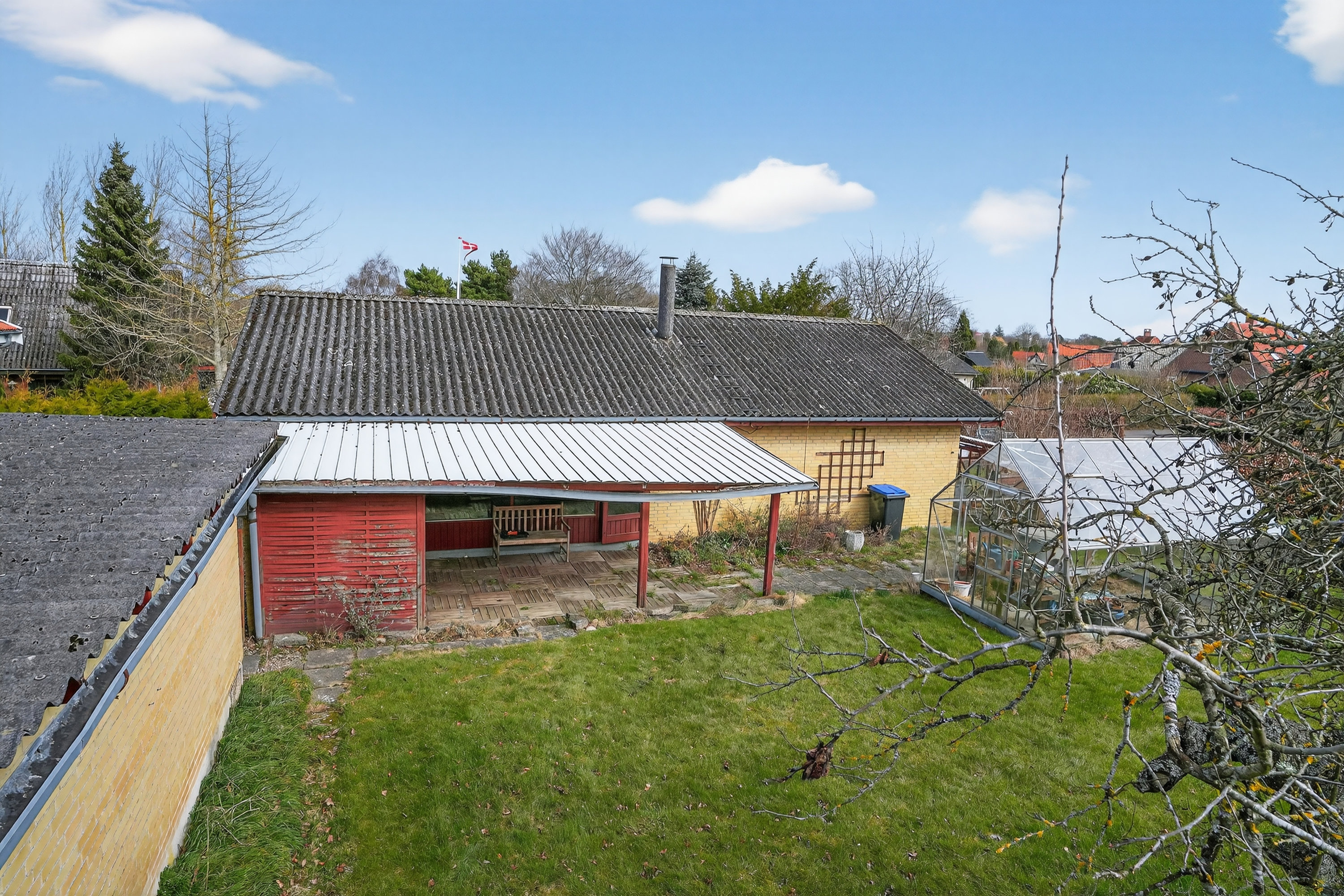 Fremhævet luftfoto billede i fuldskærmstilstand. Billede af Thorshøjvej 3, 4500 Nykøbing Sj