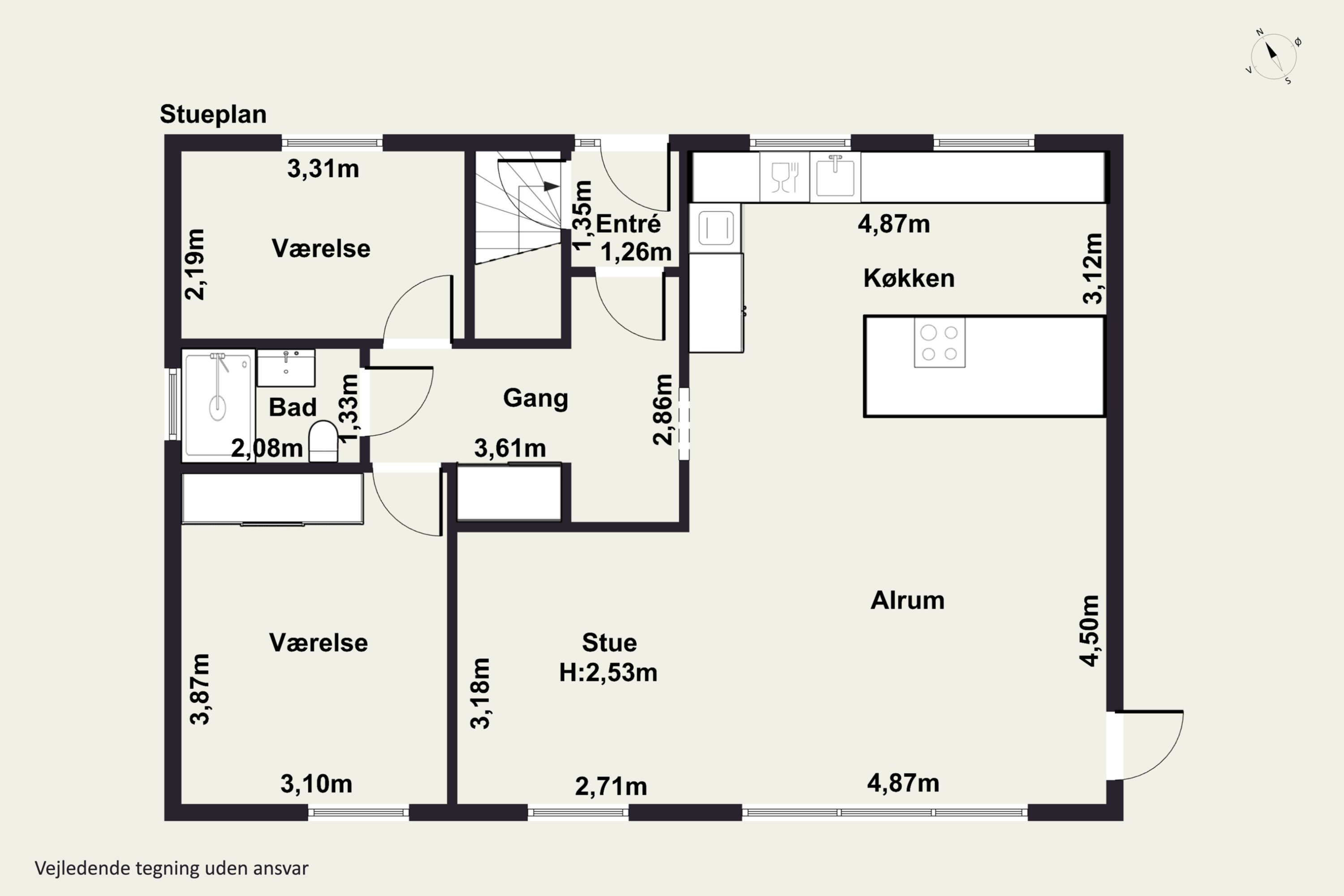 Plantegninger billede af Møllegade 66, 7430 Ikast