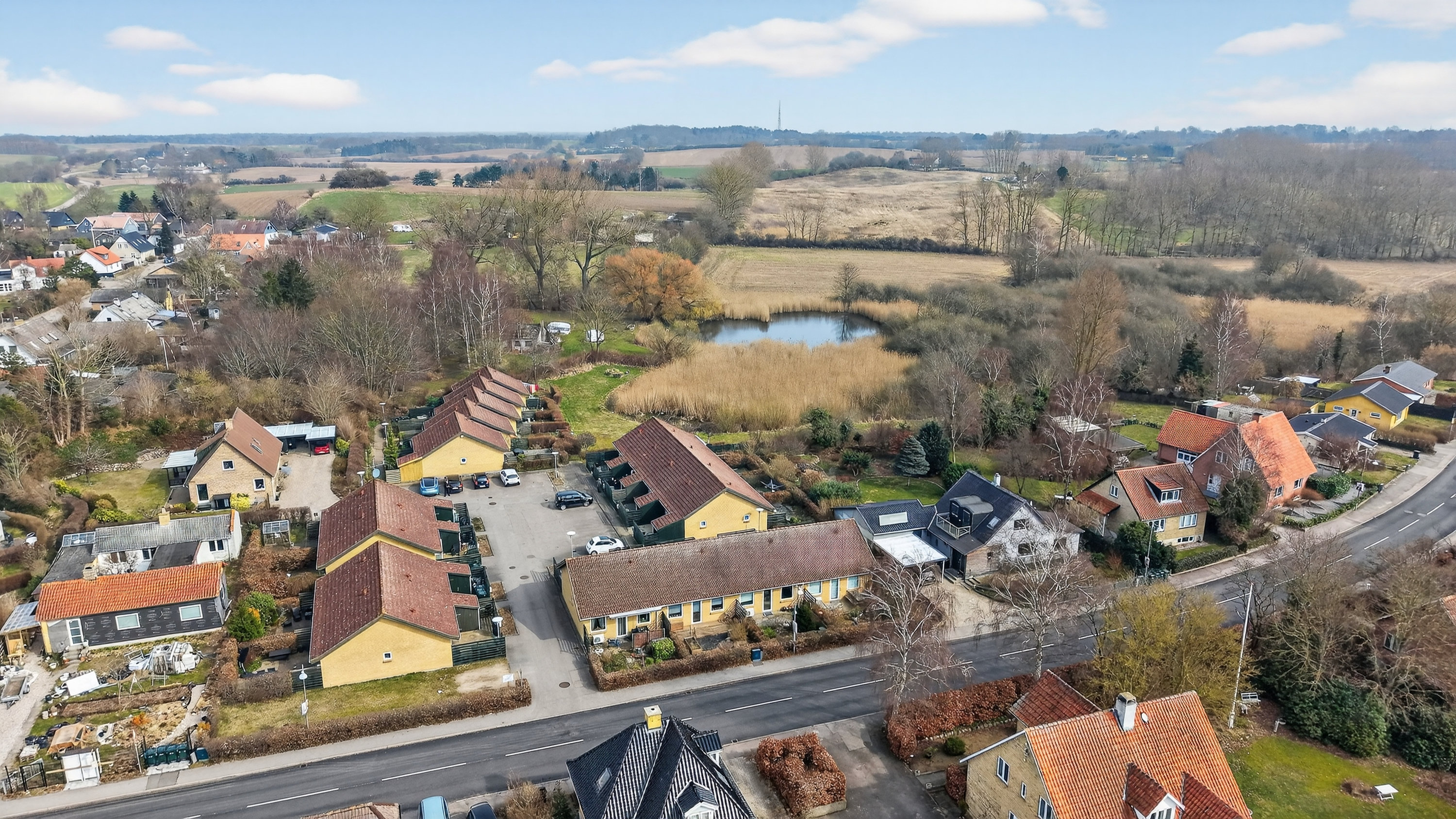 Fremhævet luftfoto billede i fuldskærmstilstand. Billede af Moseklyngen 7, 4573 Højby