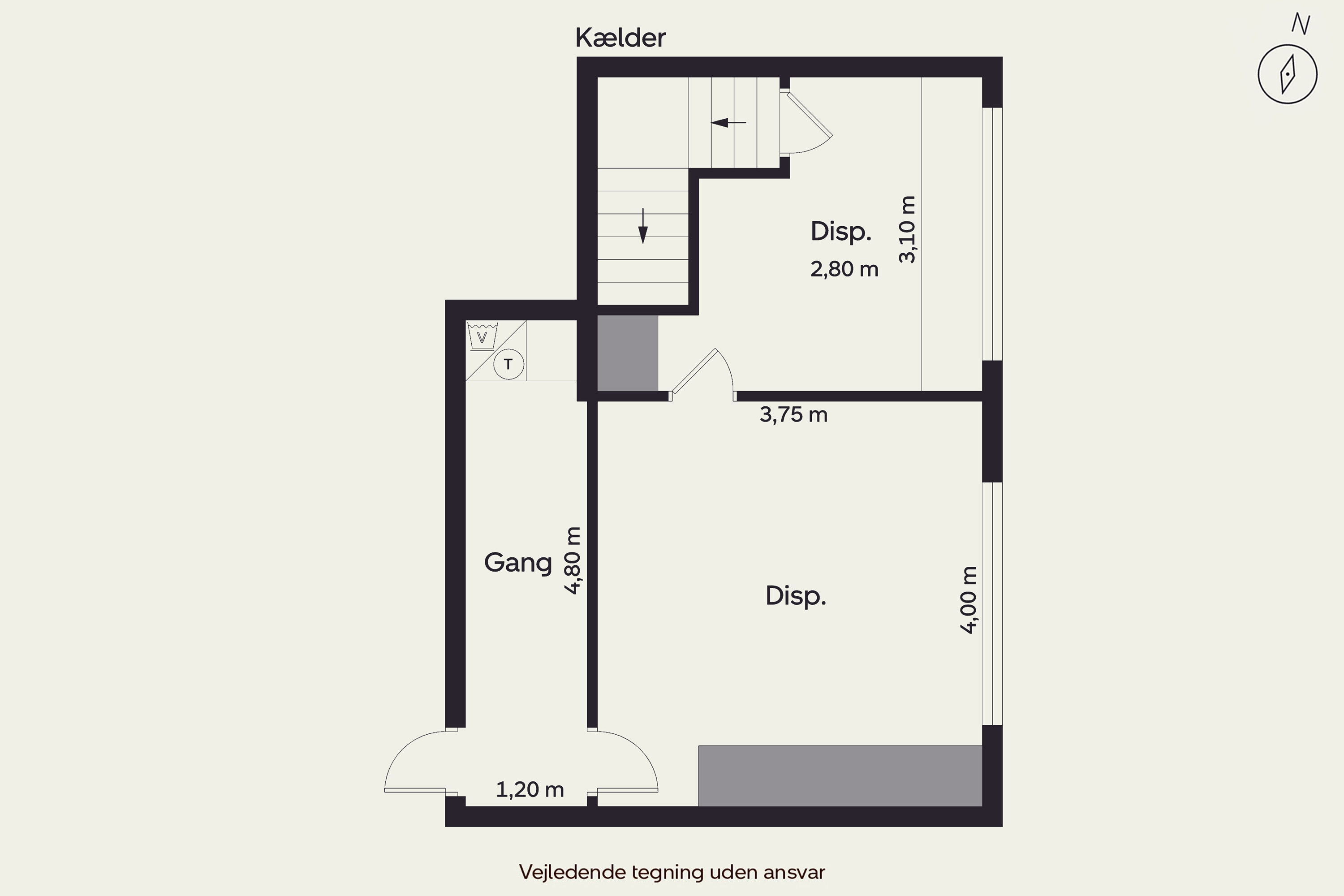 Plantegninger billede af Willemoesgade 50, st.. th., 6700 Esbjerg