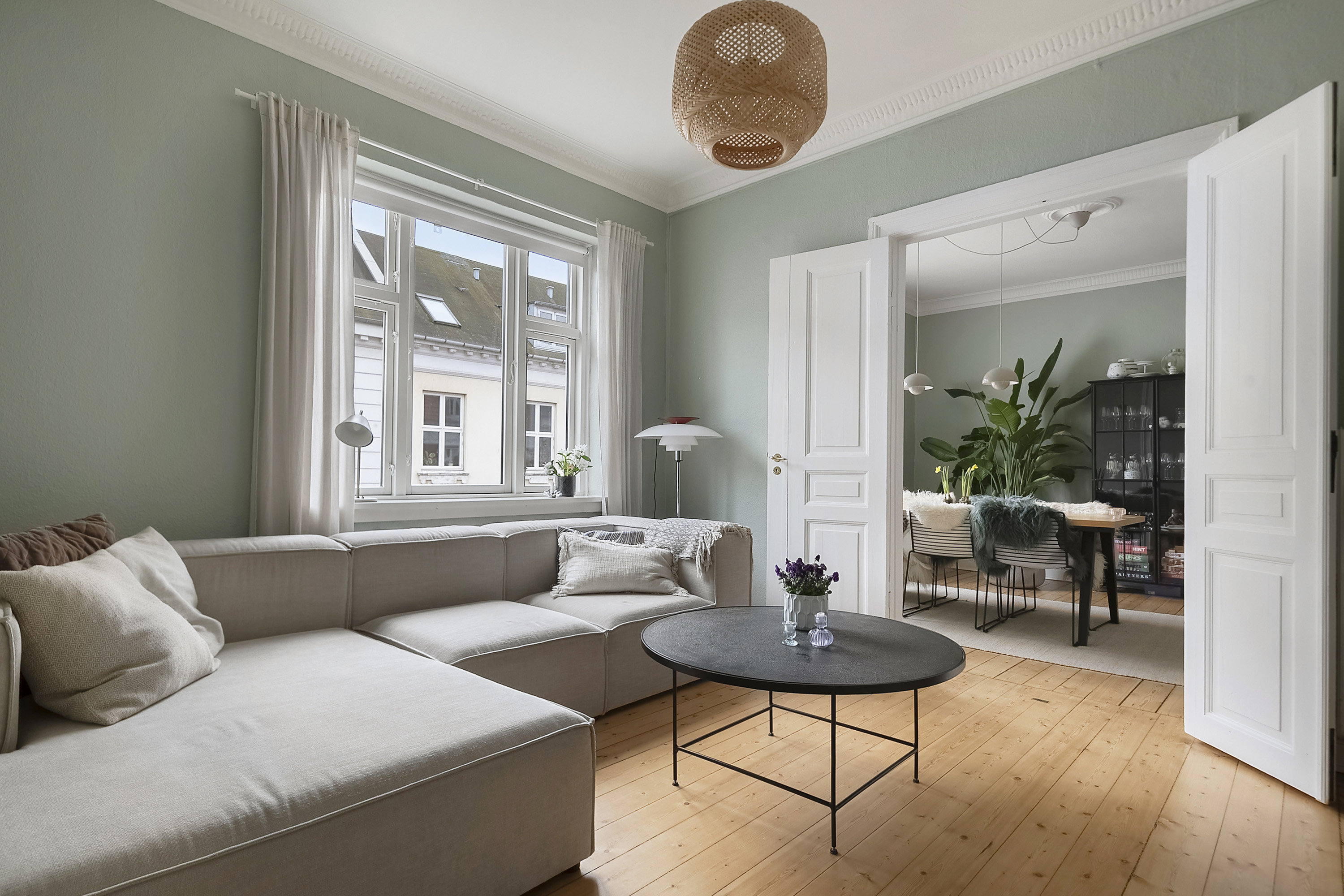 Fremhævet stue billede i fuldskærmstilstand. Billede af Mejlgade 89, 3. th., 8000 Aarhus C