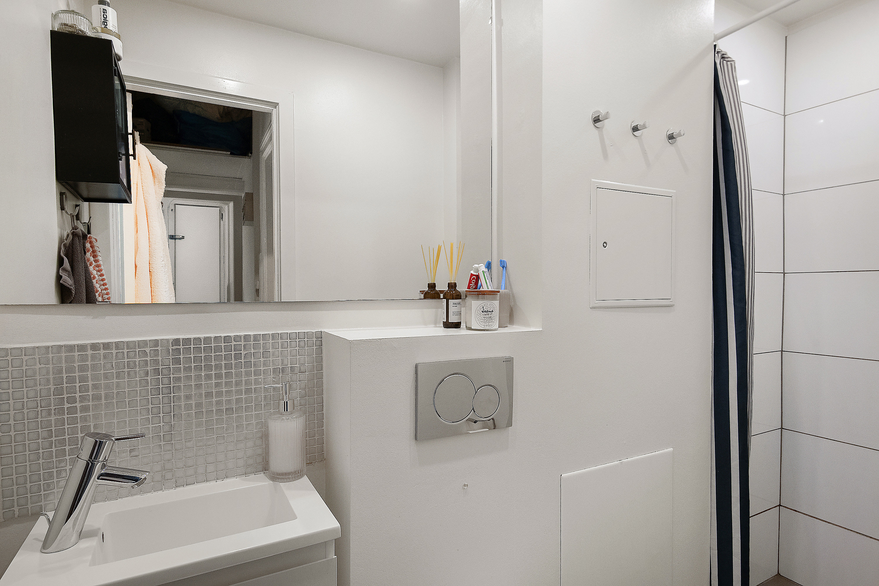 Fremhævet badeværelse billede i fuldskærmstilstand. Billede af Mejlgade 89, 3. th., 8000 Aarhus C