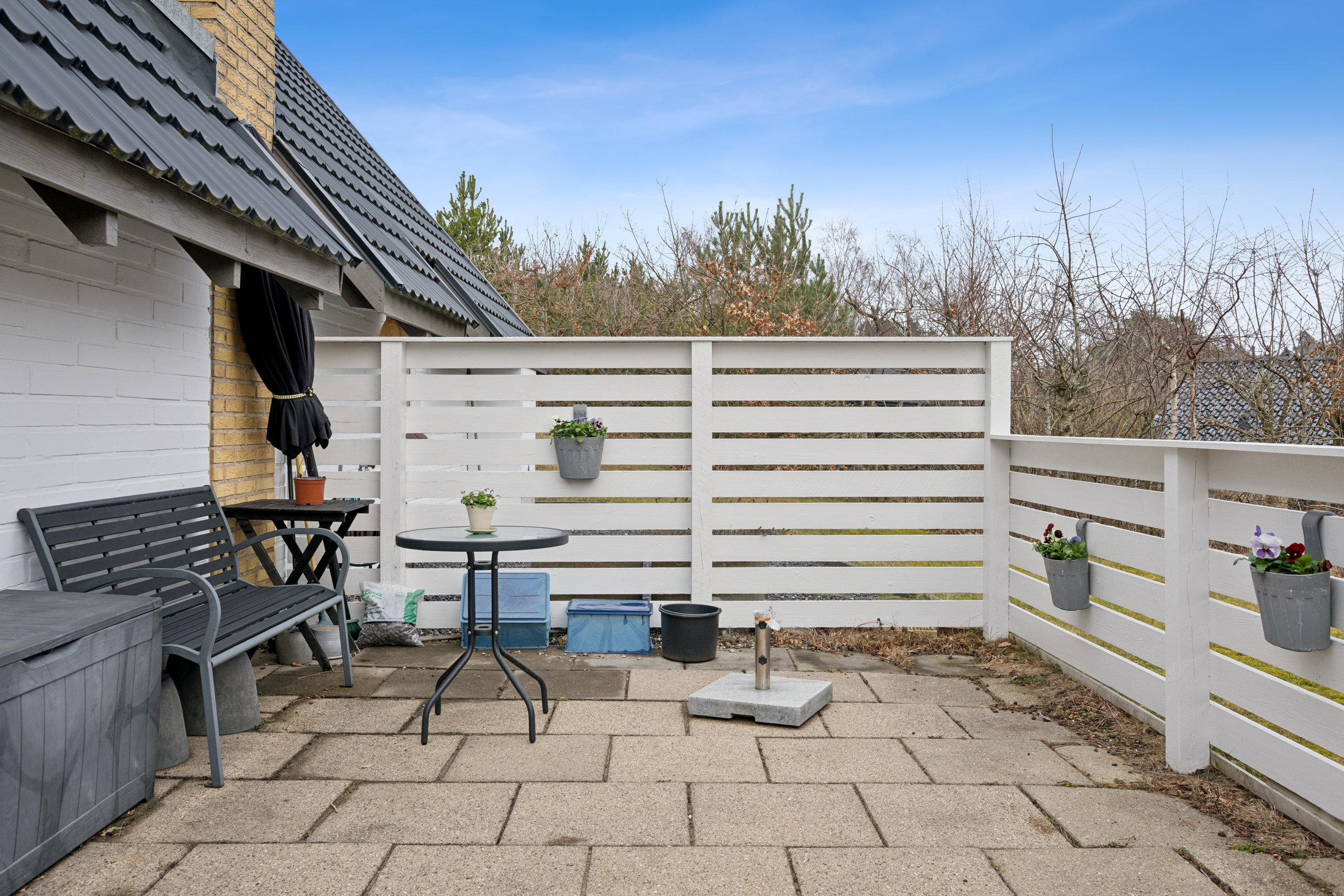 Fremhævet terrasse billede i fuldskærmstilstand. Billede af Lærkelundsvej 36, Øer, 8400 Ebeltoft