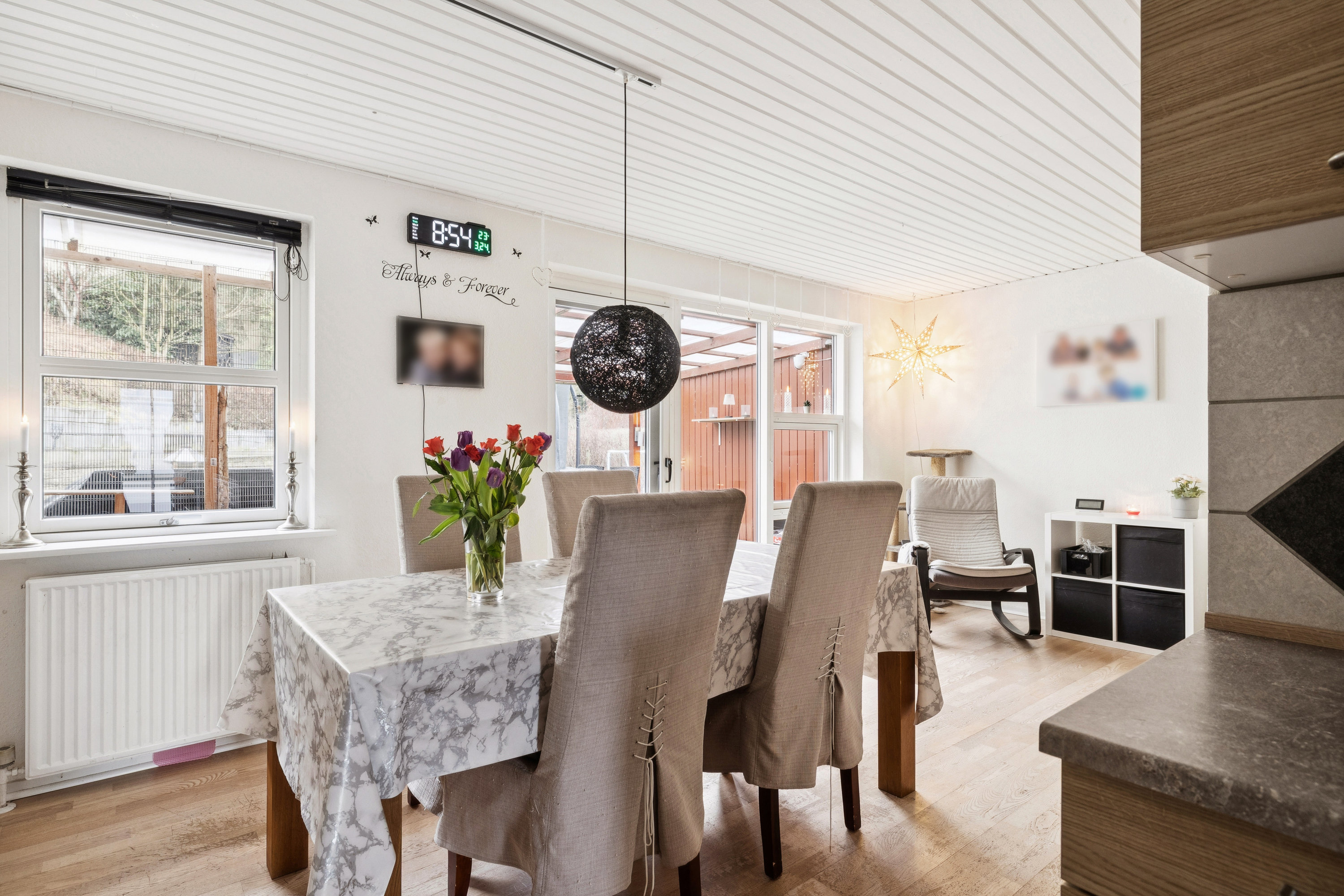 Fremhævet stue billede i fuldskærmstilstand. Billede af Viborgvej 5F, Klejtrup, 9500 Hobro