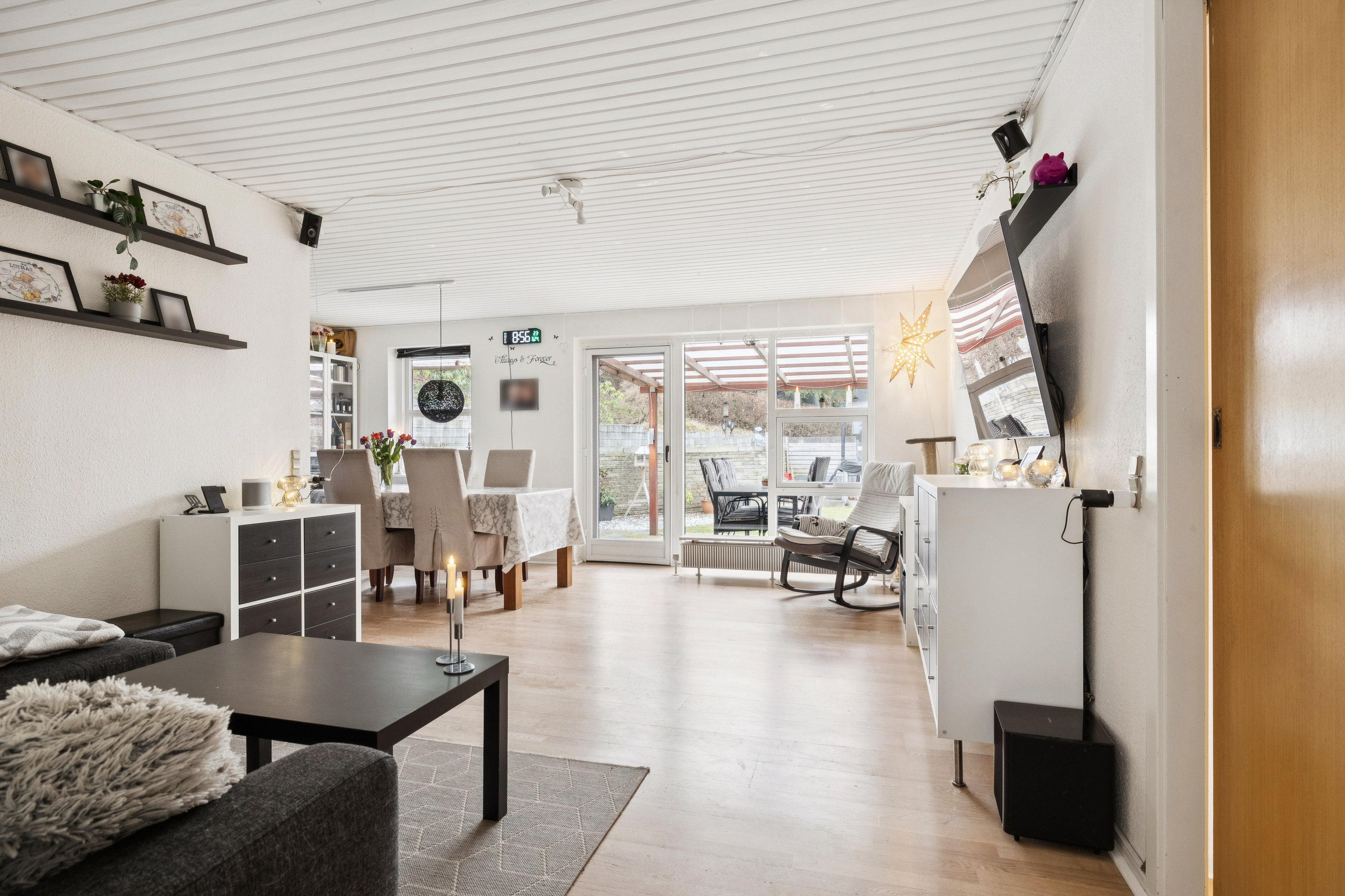 Fremhævet stue billede i fuldskærmstilstand. Billede af Viborgvej 5F, Klejtrup, 9500 Hobro